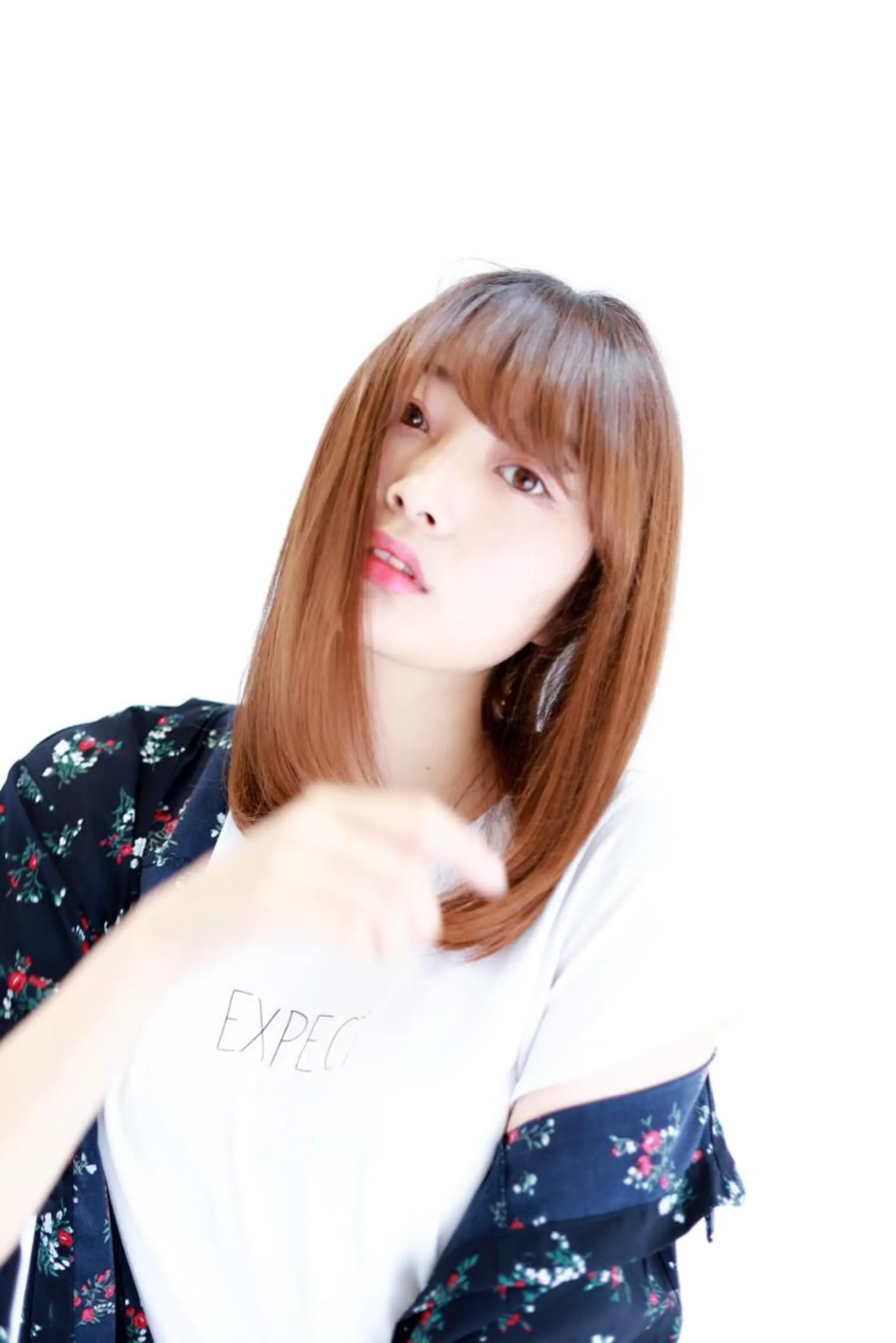 セミロング カラー パーマ ヘアアレンジ 前髪/ハイライト得意 安西駿一 【銀座】のヘアスタイル