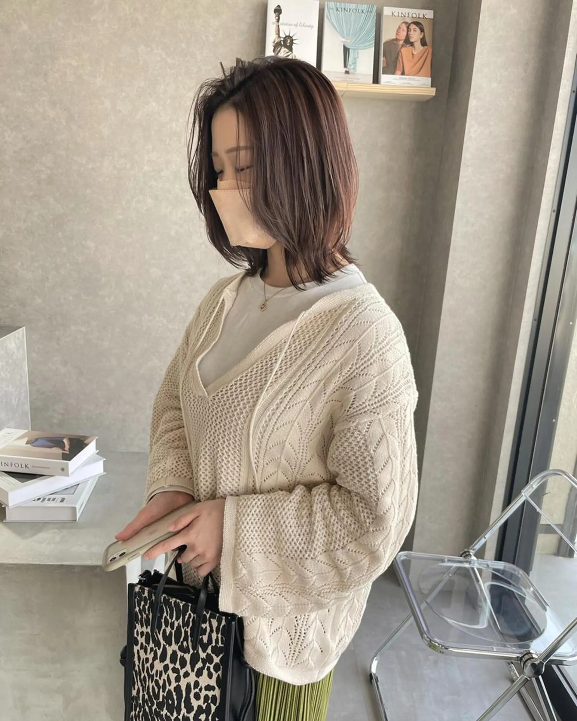 ショート ボブレイヤー ボブ 伸ばしかけ レイヤーカット ショートヘア 河原 亮のヘアスタイル