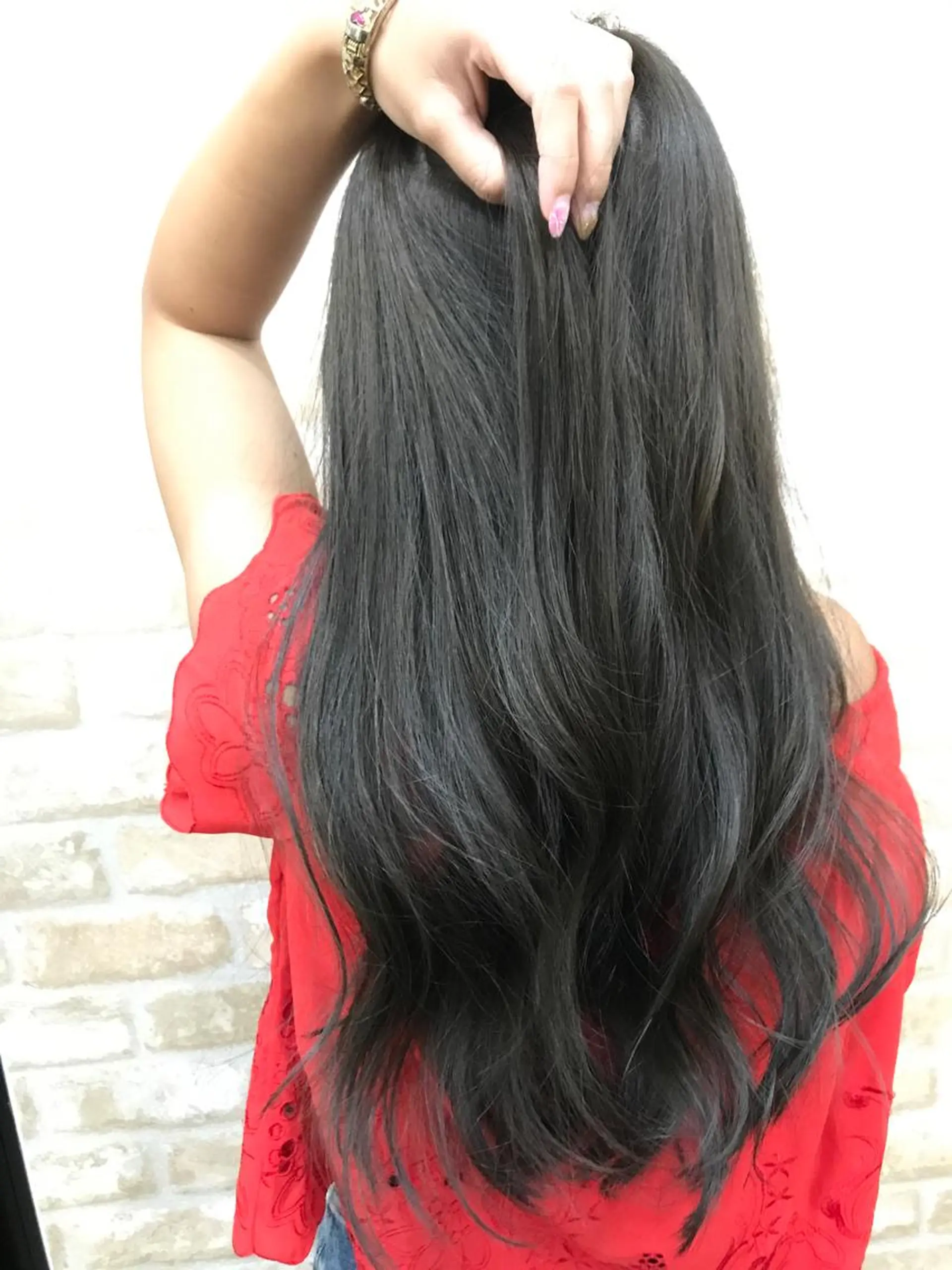 ロング カラー カット ヘアカラー 縮毛矯正 トリートメント アンダーバーホワイト_WHITE所属・_WHITE芝本 賢吾【天王寺店】のヘアスタイル