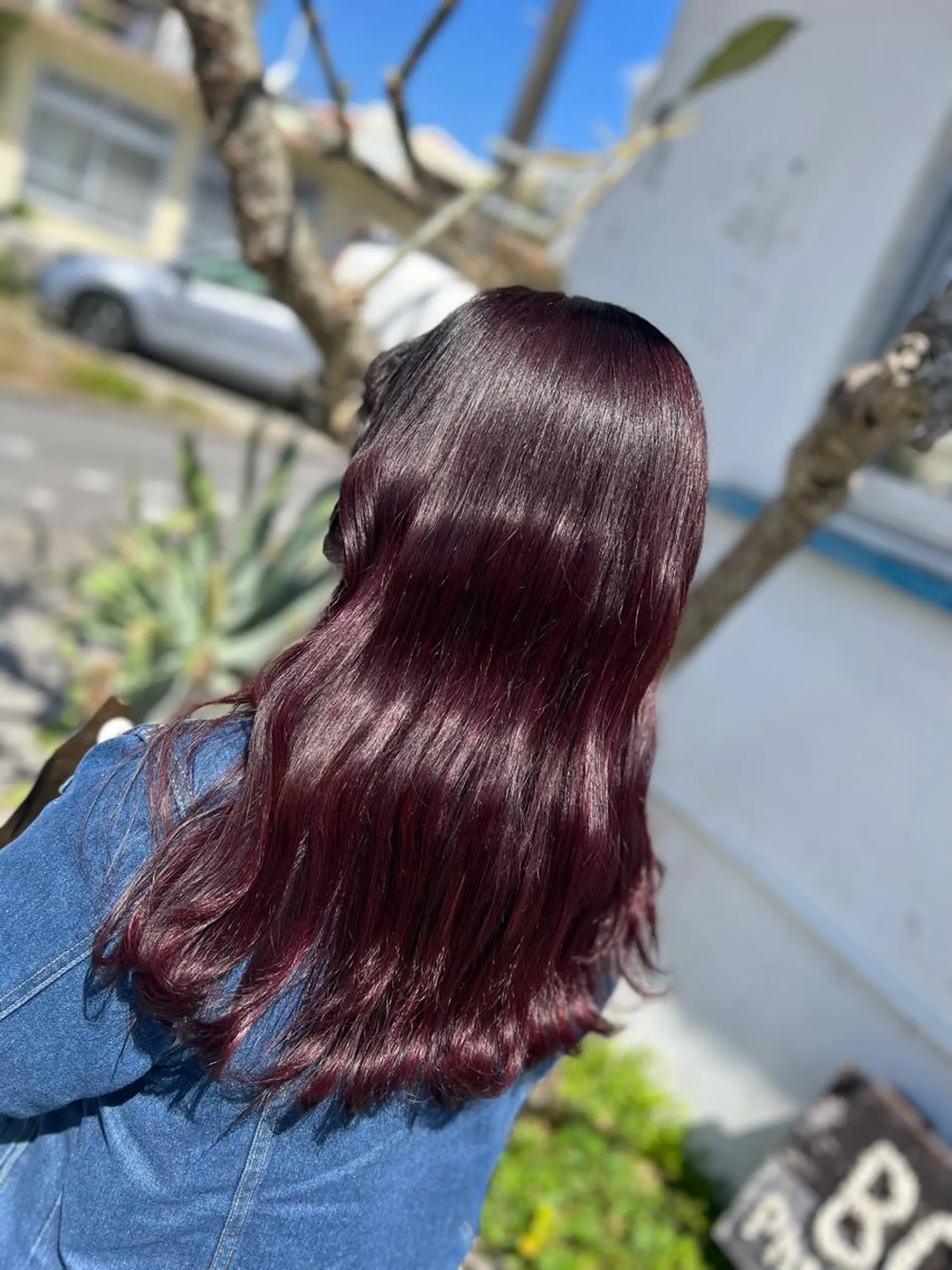 ロング カラー イルミナカラー ルビー ヘアカラー トリートメント Style Tのヘアスタイル