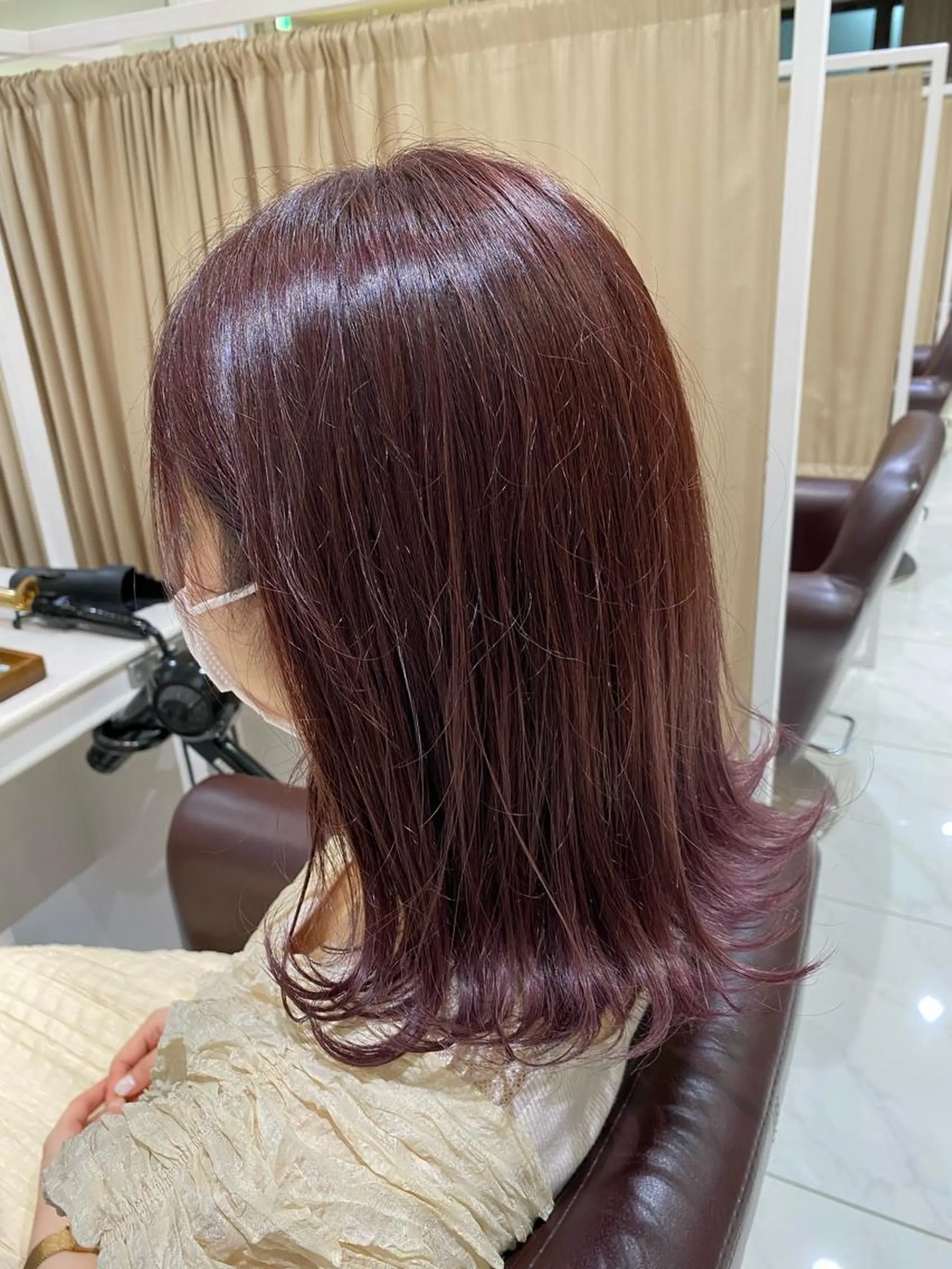 ミディアム カラー カット ヘアカラー 佐々木 拓海のヘアスタイル