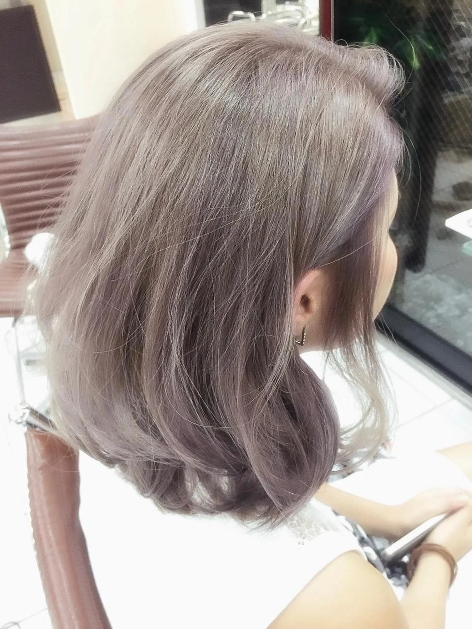 ショート カラー 透明感カラー グレージュ モテ髪透明感❤️ デイズヘアカラーのヘアスタイル