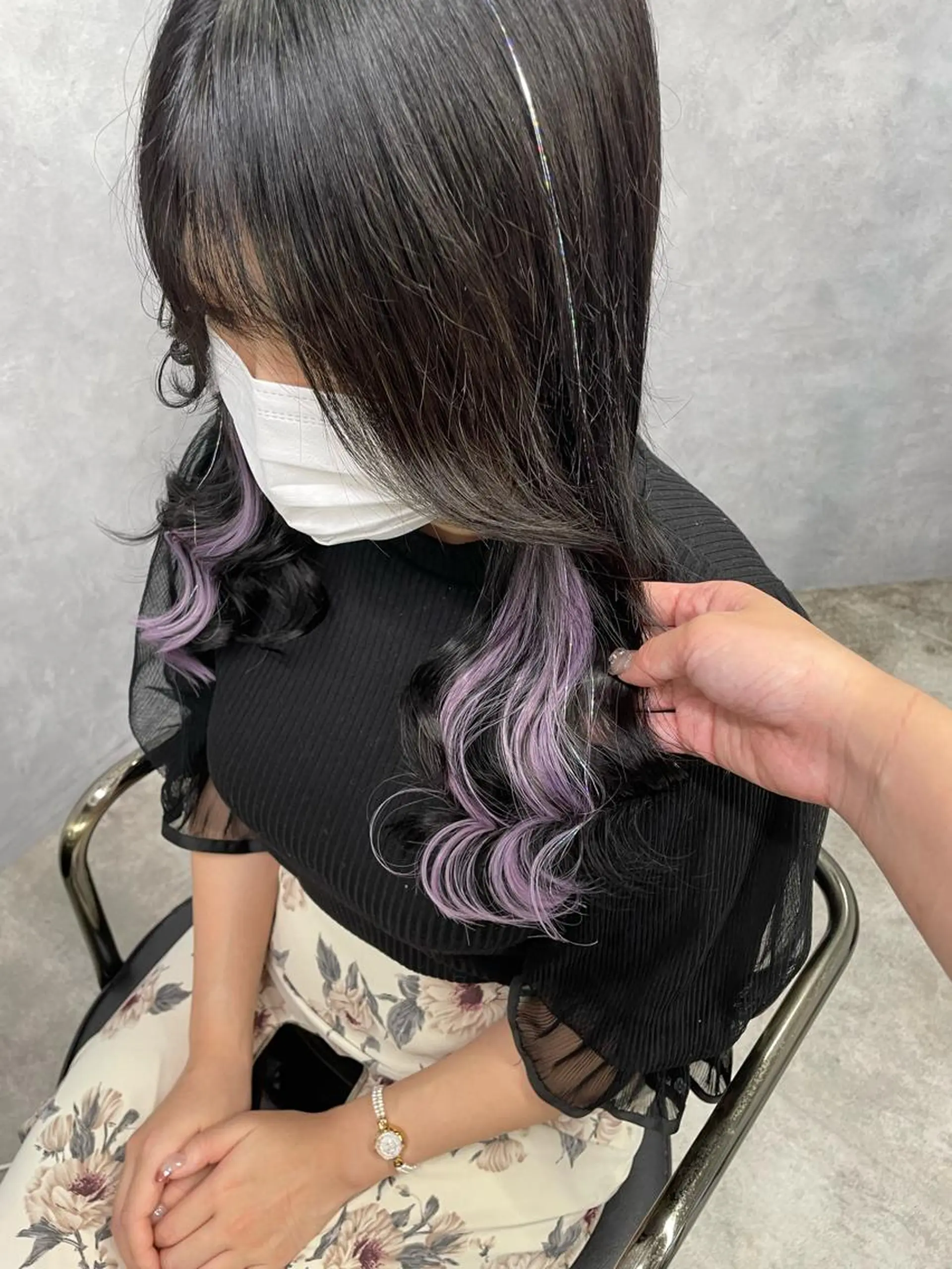 ロング エクステ Cielro【 シェイロ 】所属・Cielro/ダブル カラー/西田咲希のヘアスタイル