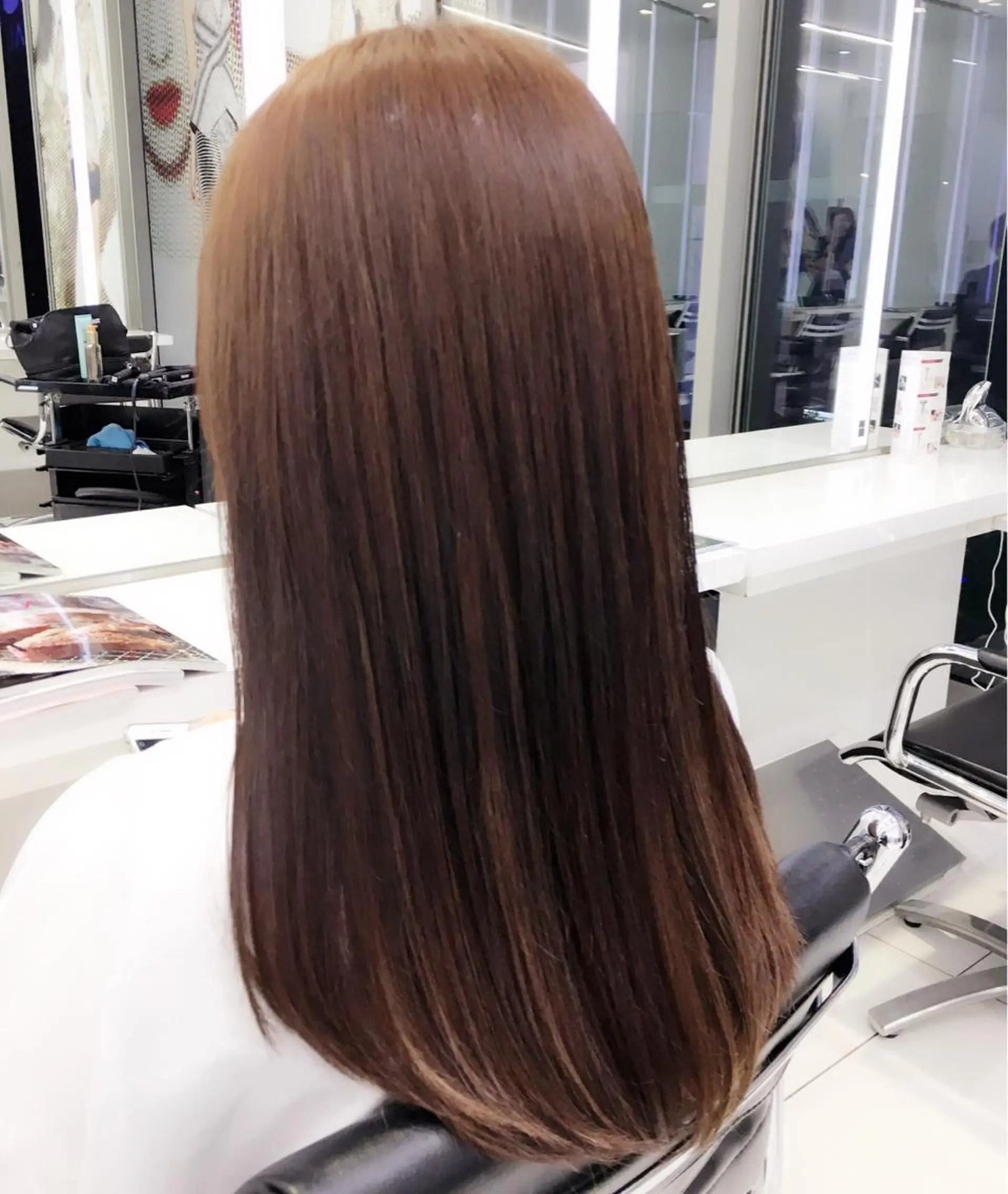 ロング パーマ ストレートパーマ nex the salon vlow所属・趙 英来のヘアスタイル