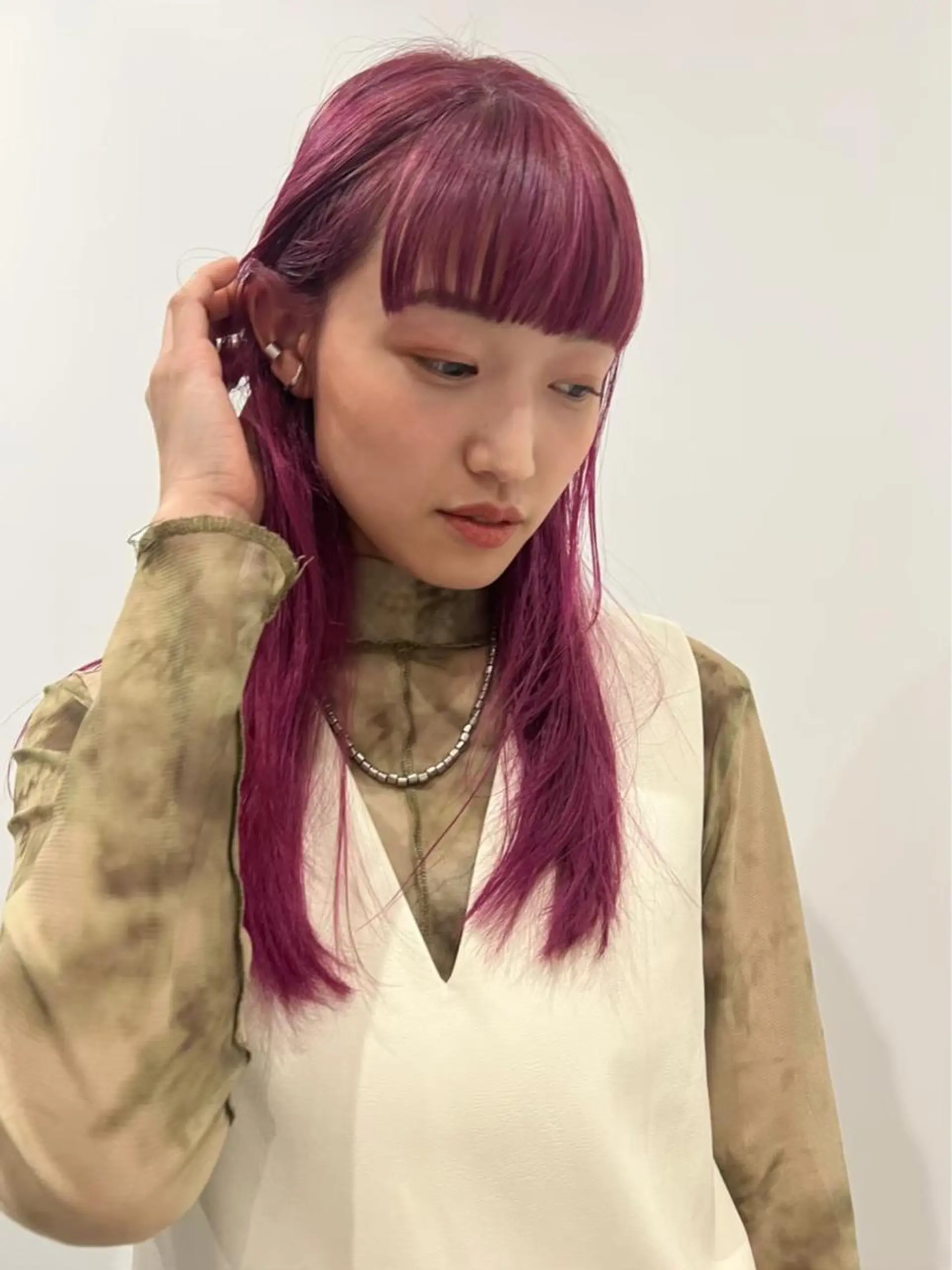 セミロング ヘアカラー heir studio Baretta所属・山本 銀次郎のヘアスタイル