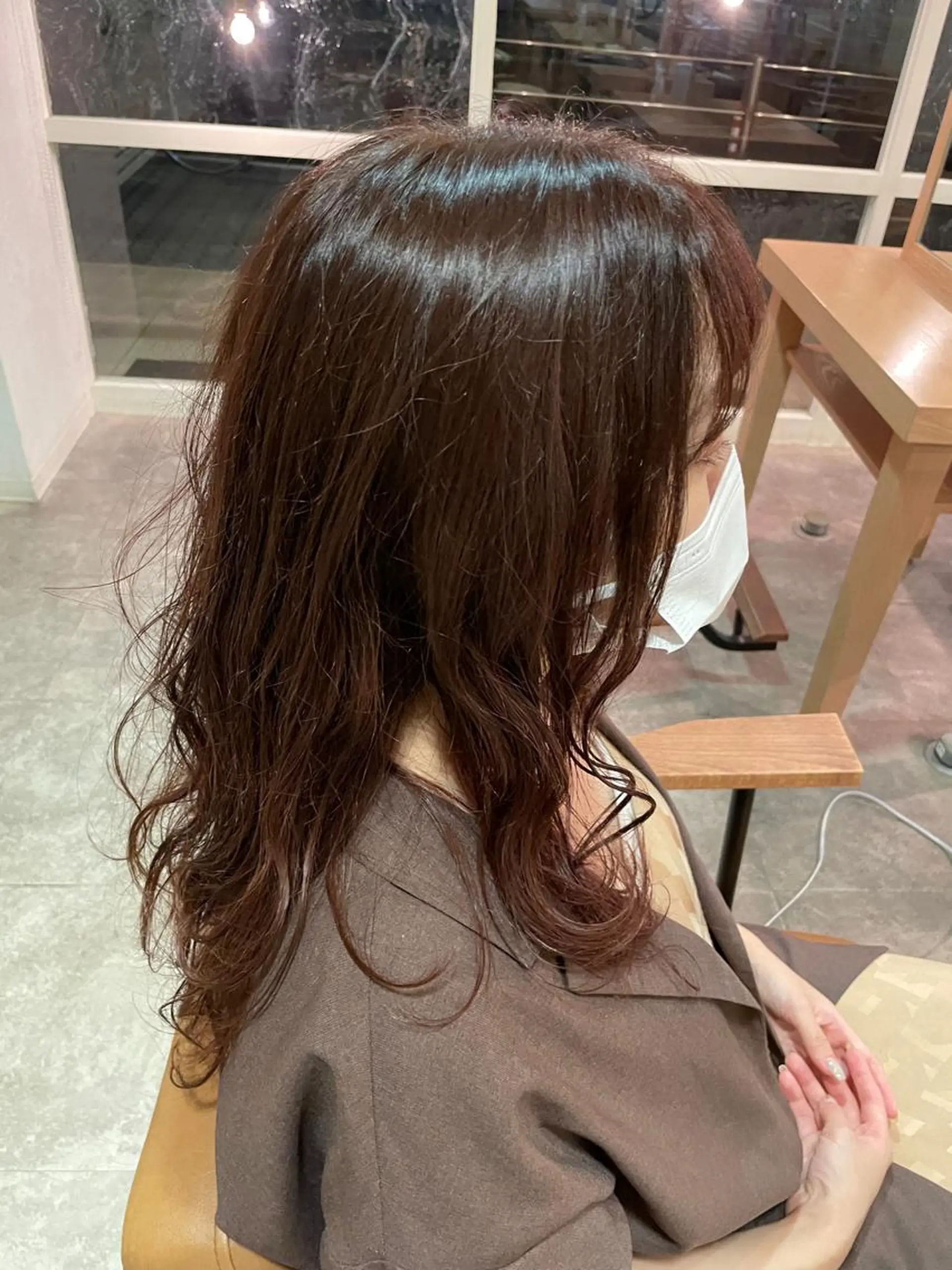 ロング カラー ブラウンカラー ピンクカラー ピンクブラウン TONAI  atil所属・切りっぱなしボブ/ 三瀬翔のヘアスタイル