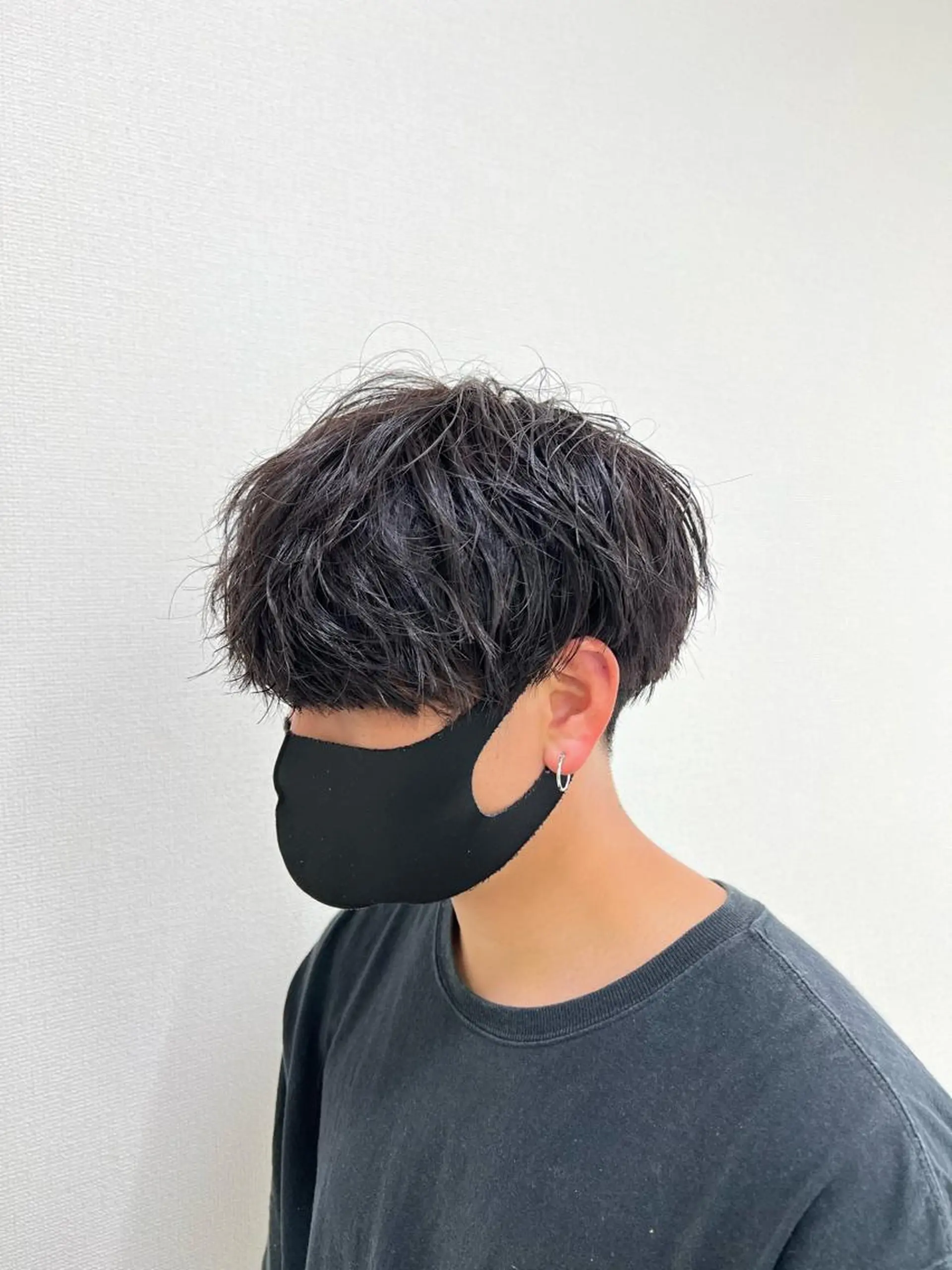 ショート メンズ マッシュ メンズパーマ 二宮 光広のヘアスタイル