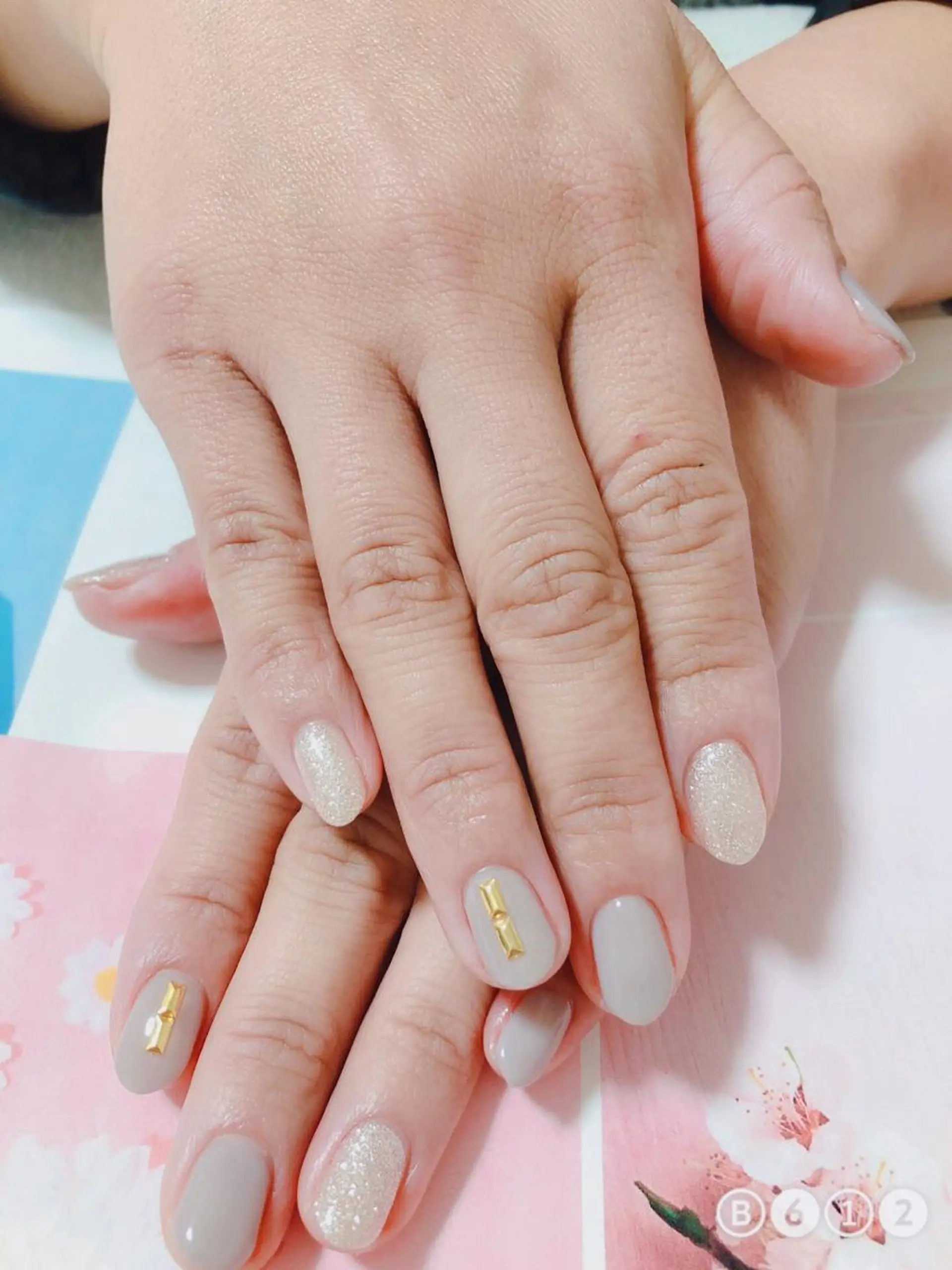 ネイル 北浦和 自爪育成ケアのネイルデザイン