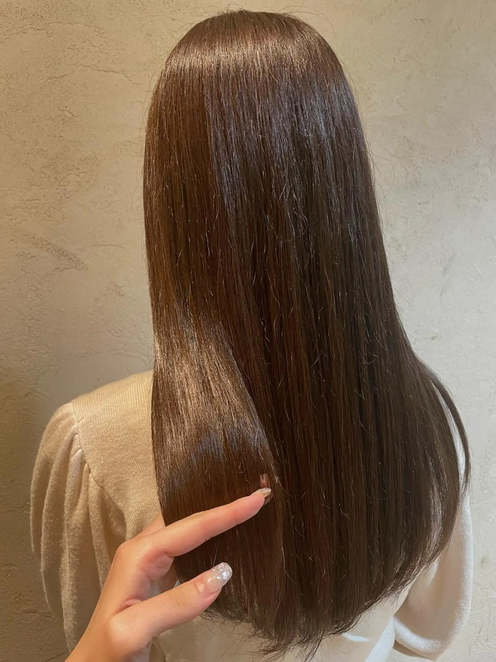 ロング カラー ueki ayaneのヘアスタイル