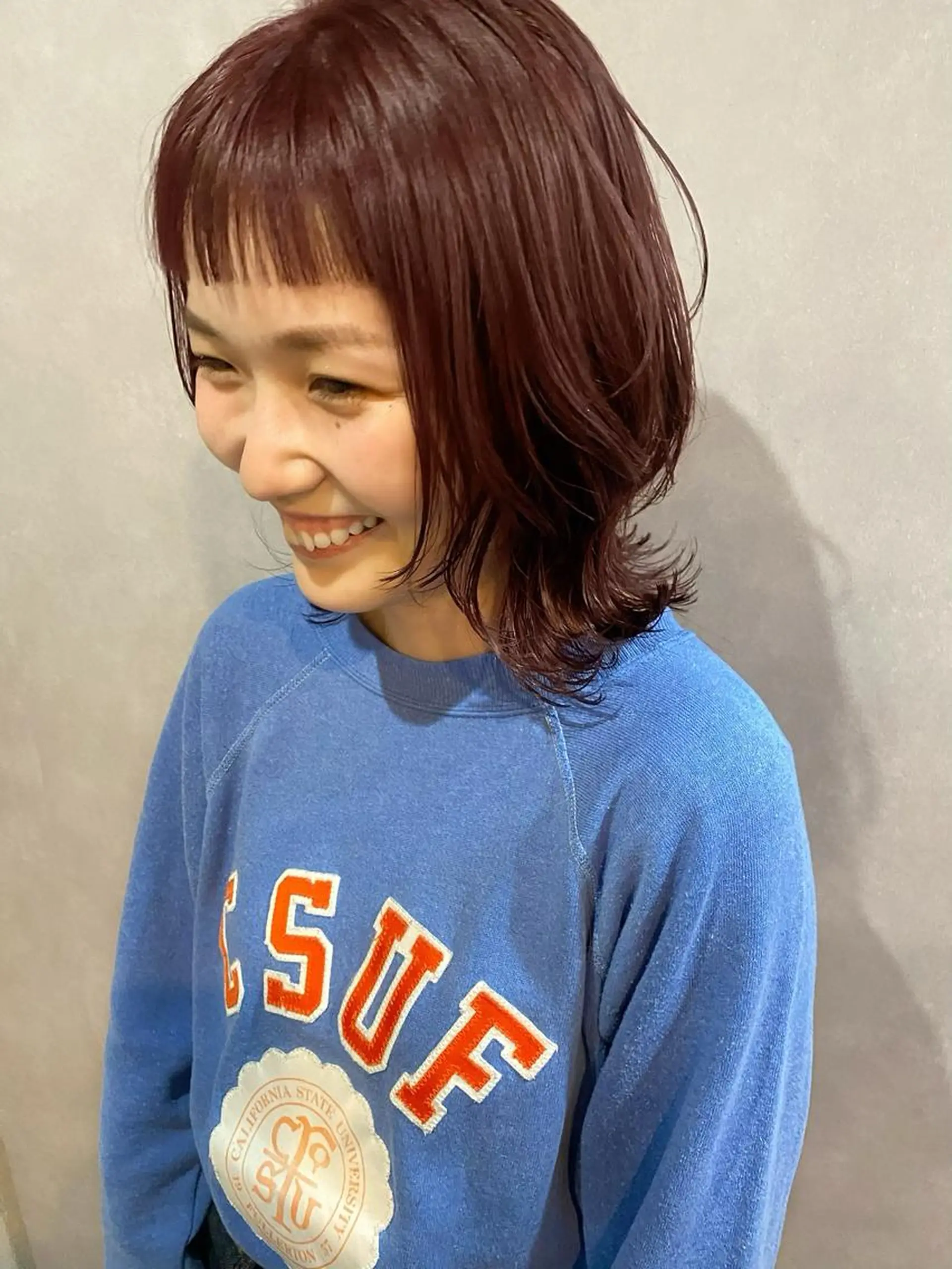 ミディアム ボブレイヤー ボブ レイヤーカット ハイトーンカラー🍑 心斎橋のヘアスタイル