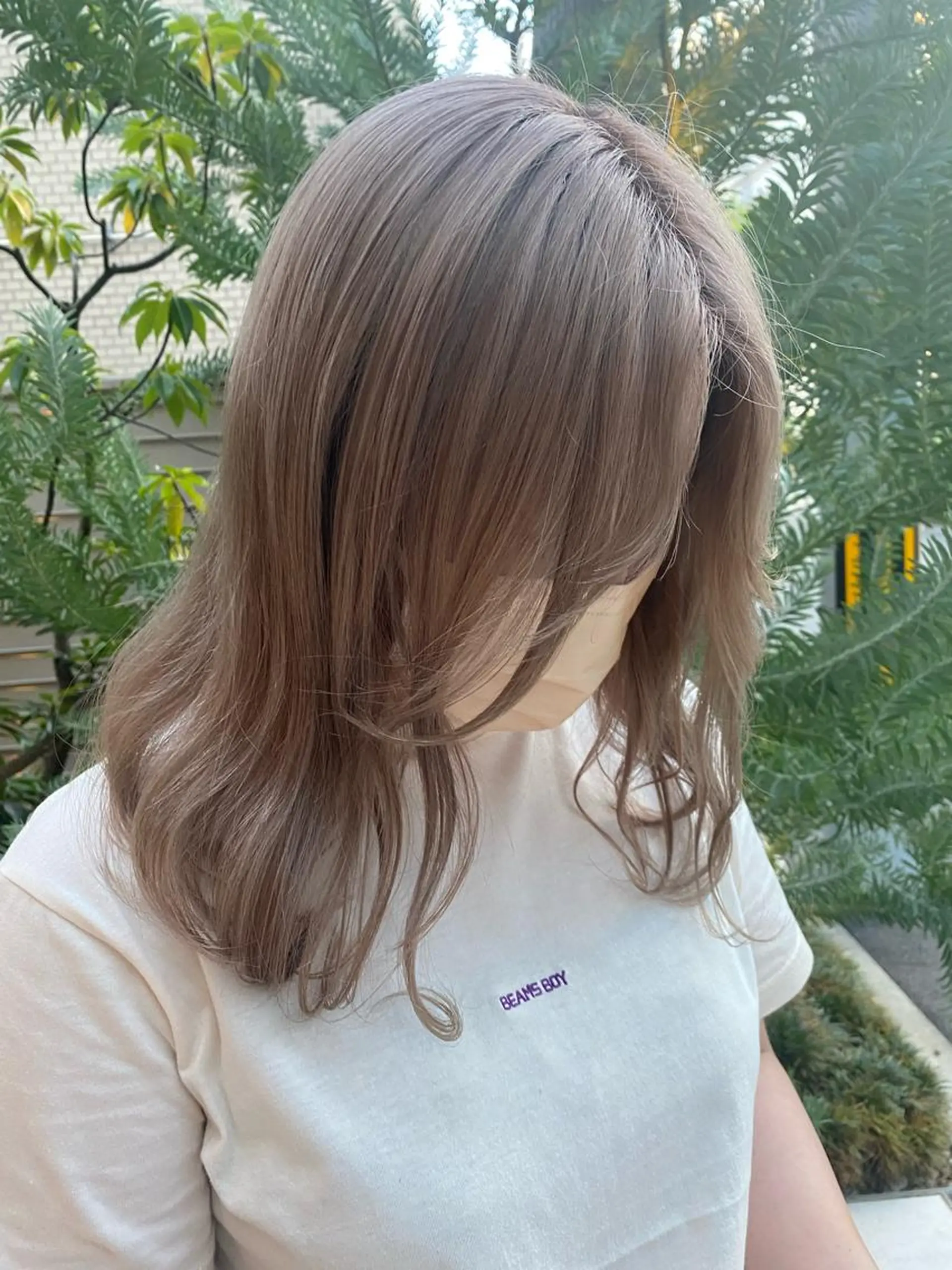 ミディアム カラー 韓国×髪質改善カラー 💎hinaのヘアスタイル