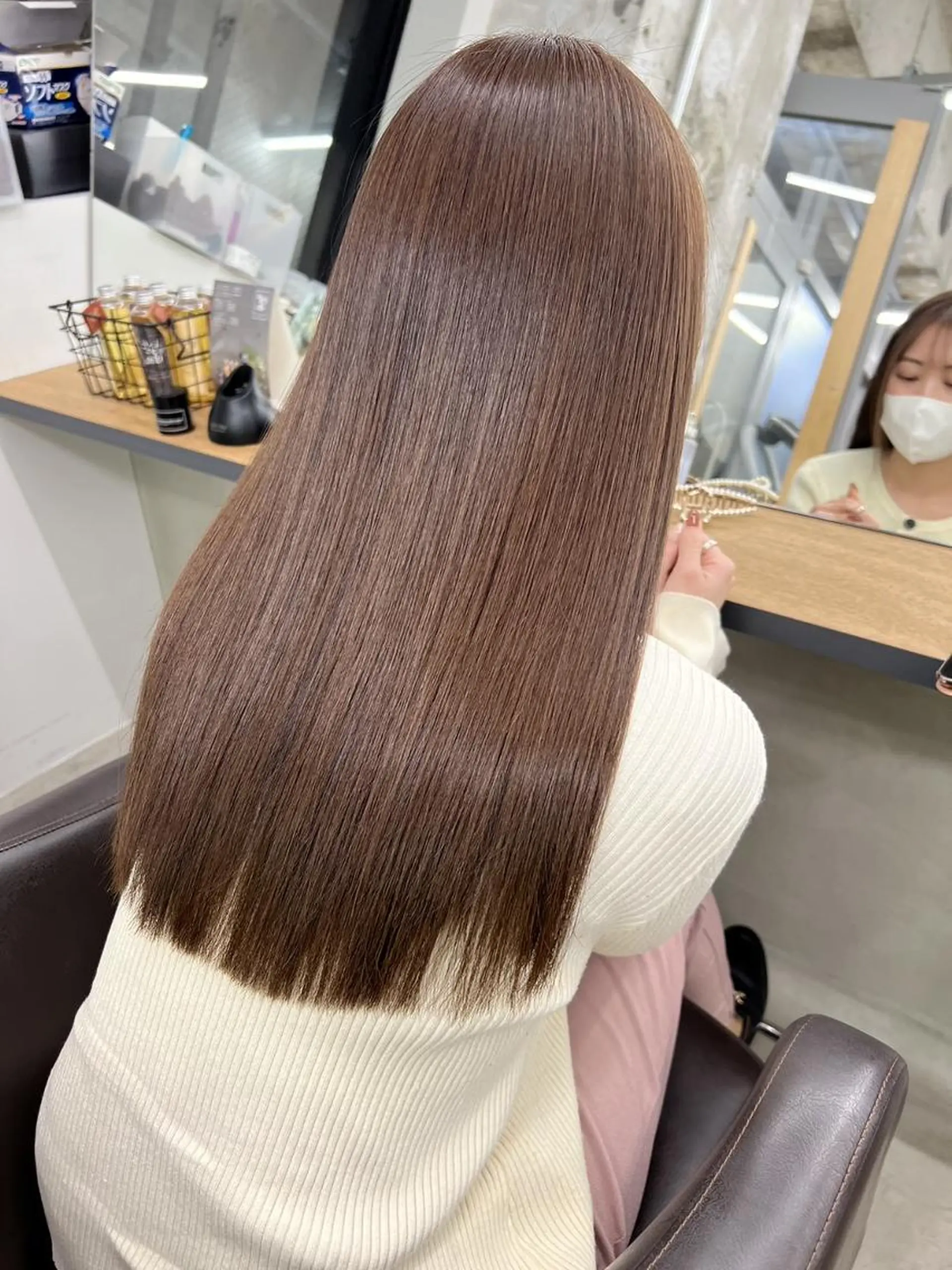 ロング ヘアアレンジ パーマ カラー アディクシーカラー ケアカラー 髪質改善 トリートメント ストレートパーマ カット ヘアカラー トリートメント 【ヘアケア特化型】 newi天王寺のヘアスタイル