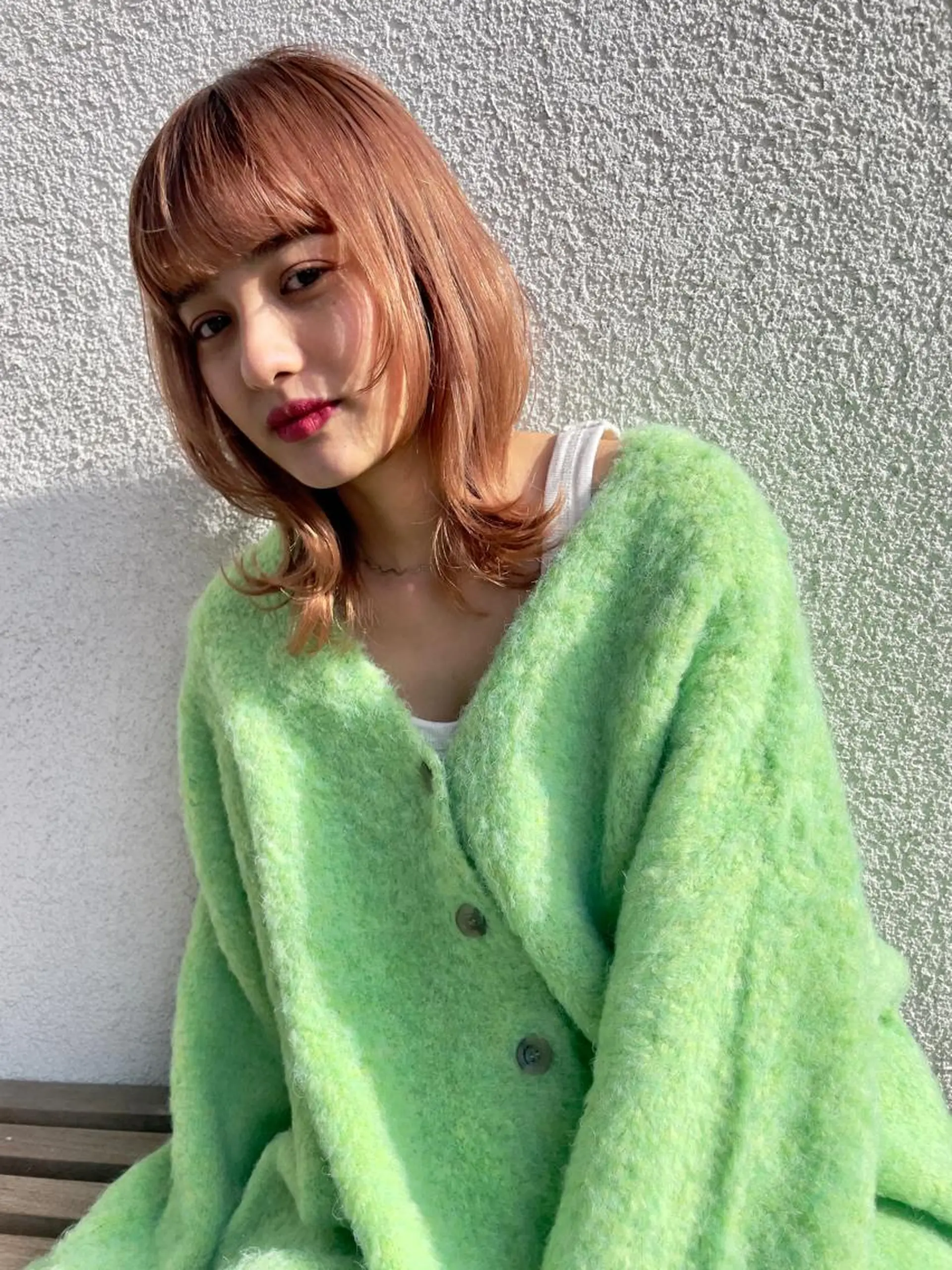 ミディアム カラー カット ヘアカラー トリートメント 嶋佐 昌大 シマサマオのヘアスタイル