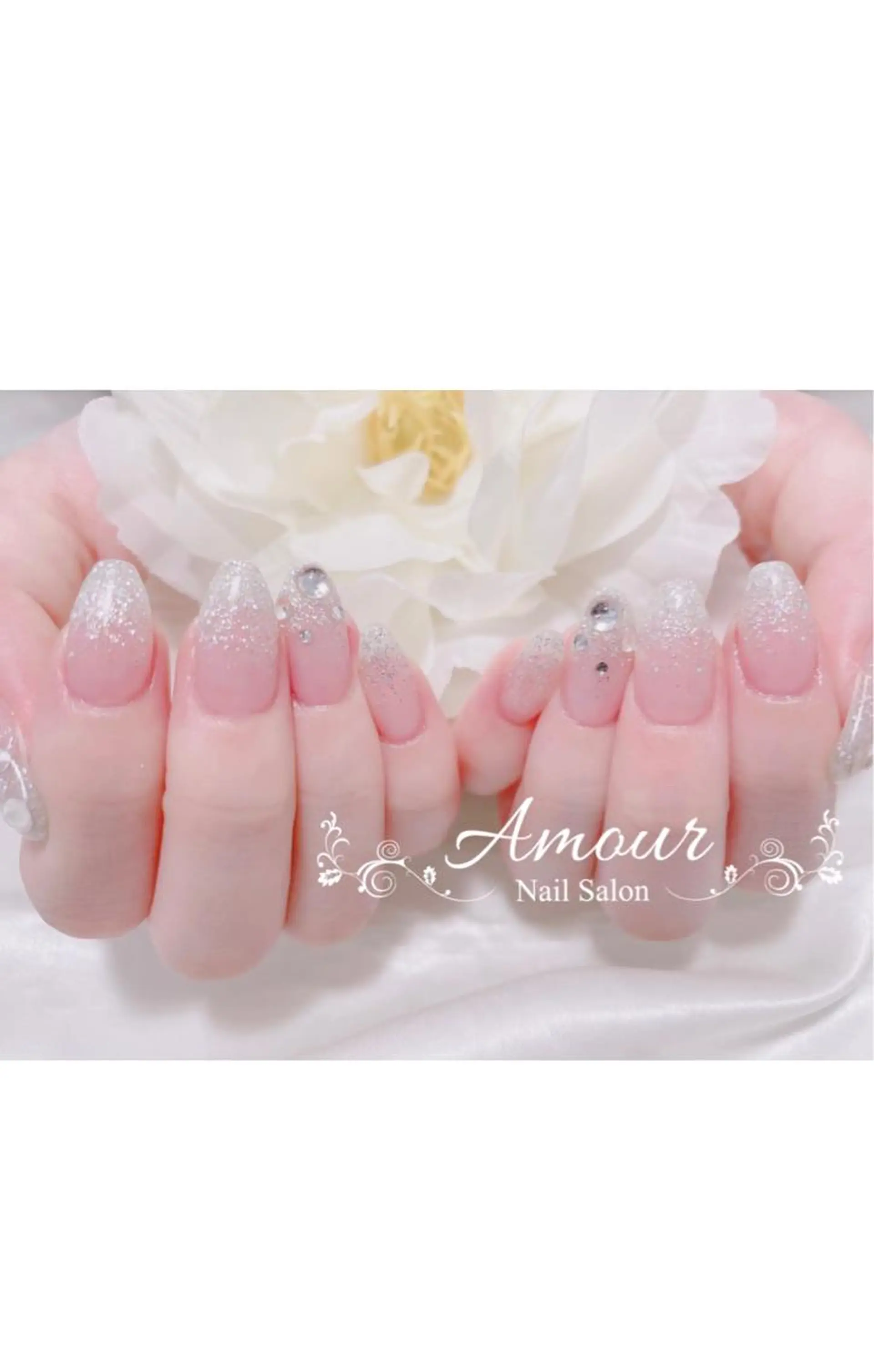 ネイル ストーンネイル nailsalon ♡amour♡のネイルデザイン