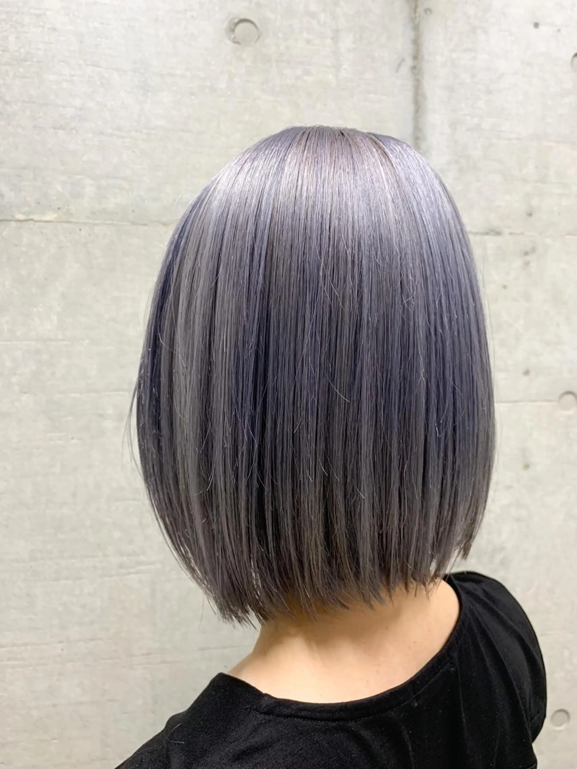 ロング カラー アッシュ ブリーチ ブルーカラー ブルーアッシュ ケアブリーチ ヘアカラー トリートメント THE./ブリーチ 透感カラー/髪質改善のヘアスタイル