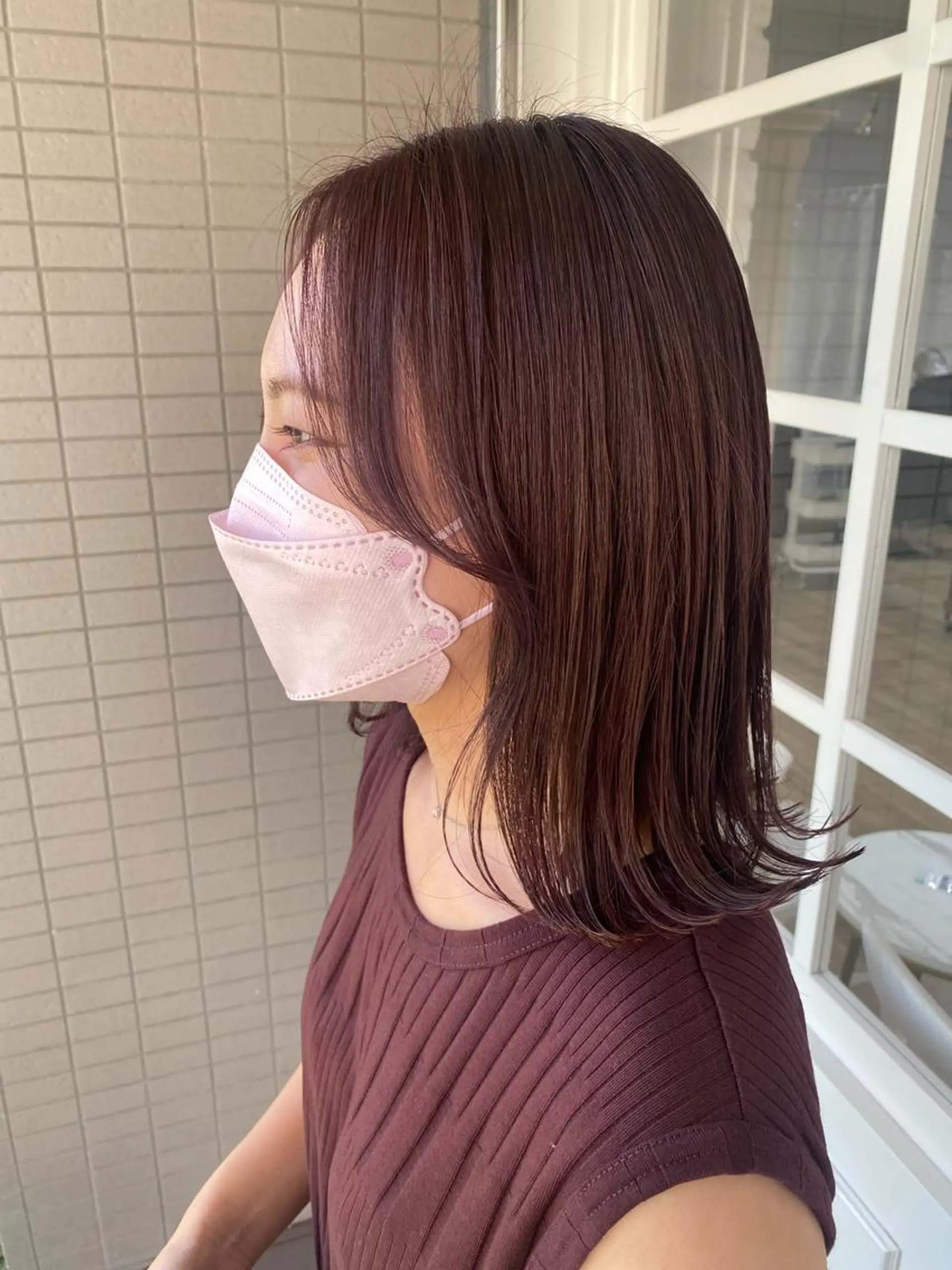 ミディアム カラー 韓国×髪質改善カラー 💎hinaのヘアスタイル