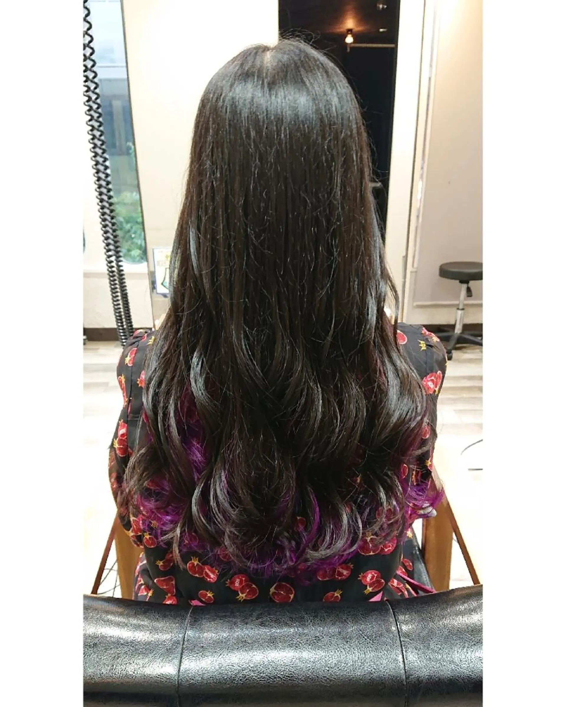 ロング カラー インナーカラー ラベンダーカラー ACROあべの店所属・艶カラー/インナー /グラデ/大西小百合のヘアスタイル