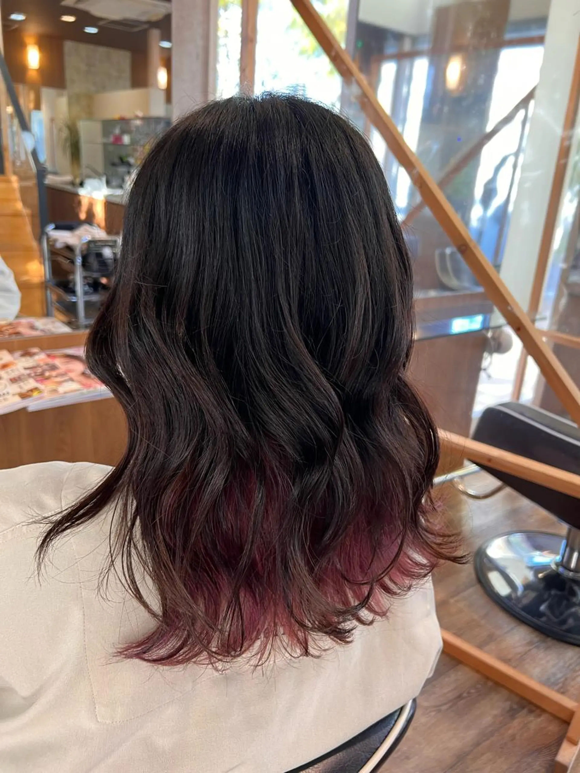 ミディアム カラー ヘアアレンジ カット ヘアカラー 🌻井上 マリー🌻のヘアスタイル