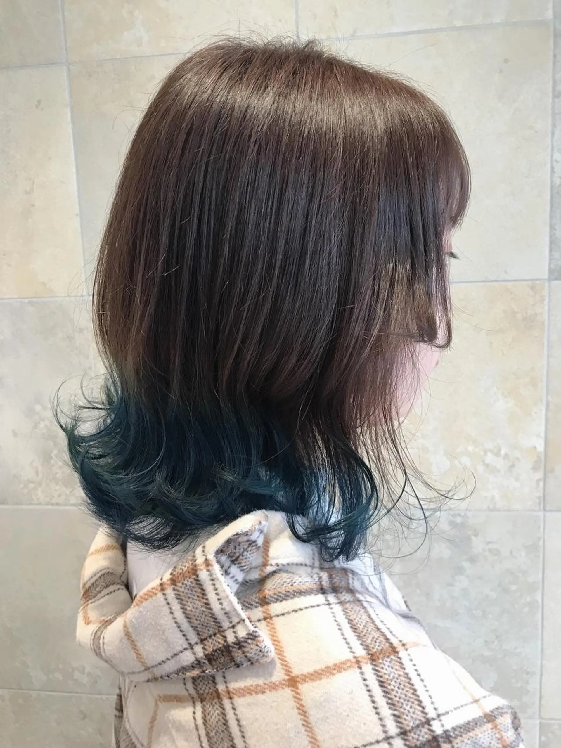 ミディアム カラー 田中 あかねのヘアスタイル