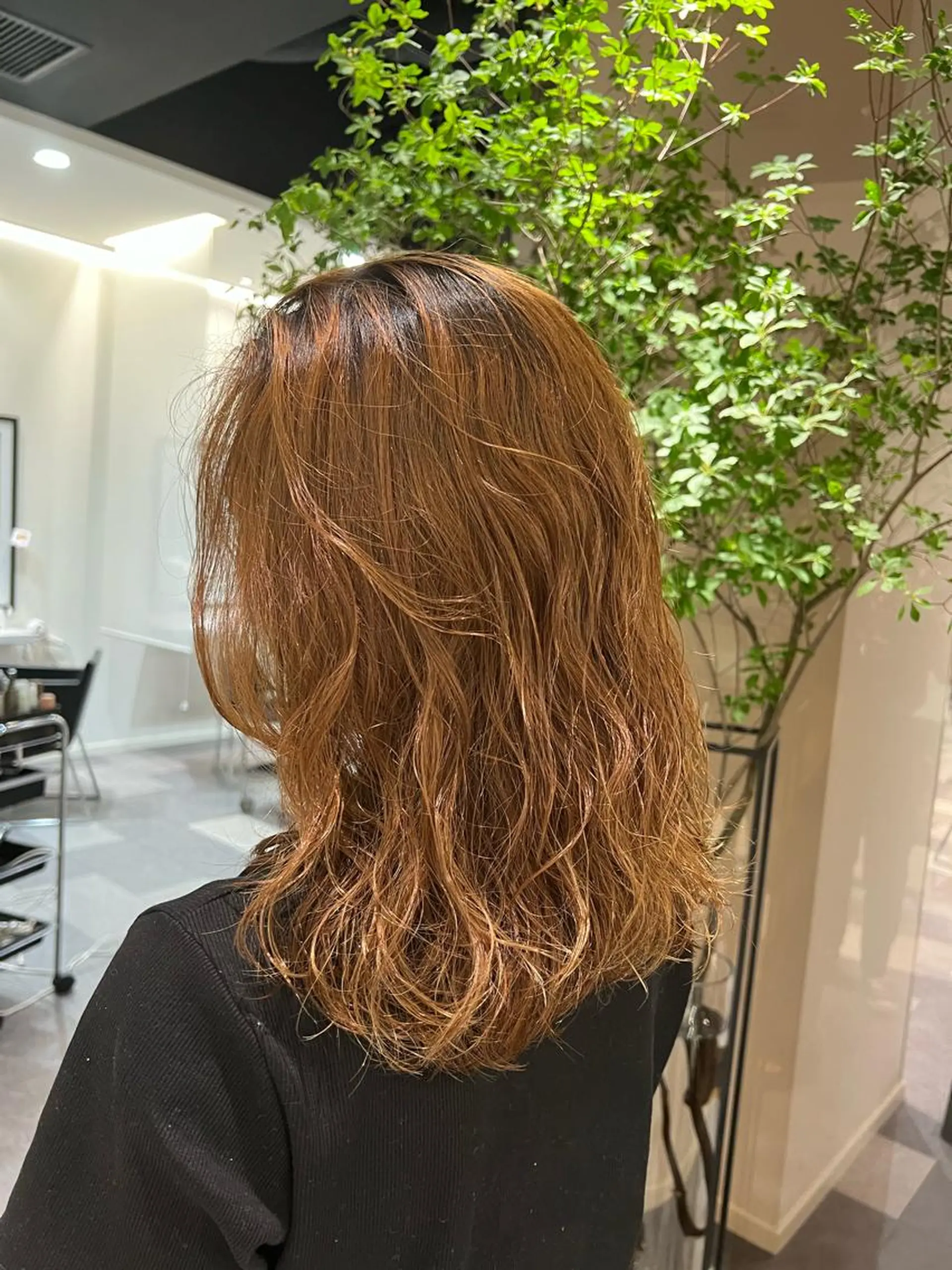 ミディアム パーマ 💎K-two名古屋 安田ちづる💎のヘアスタイル