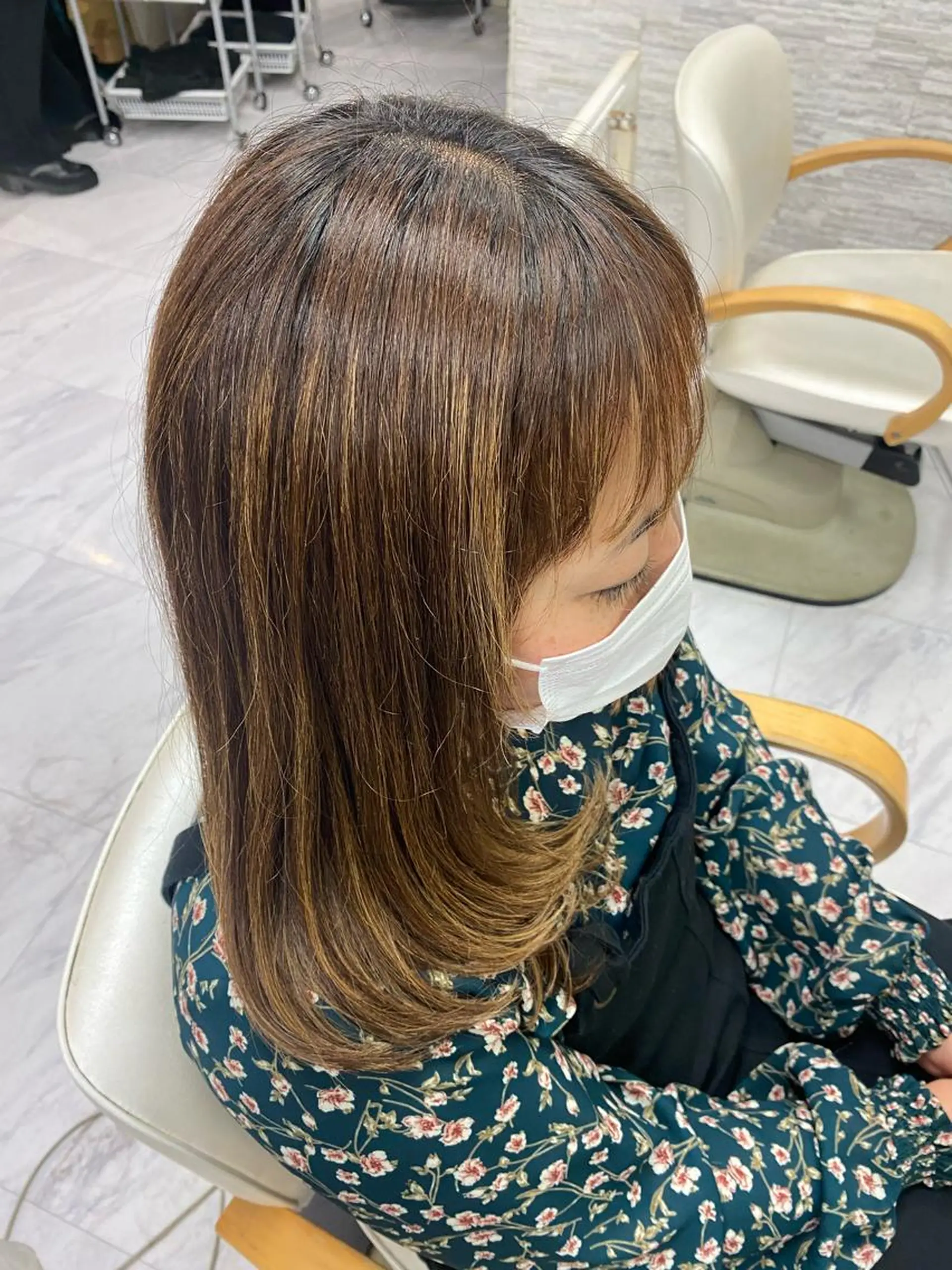 ロング レイヤーカット シャギー 目黒 碧人のヘアスタイル