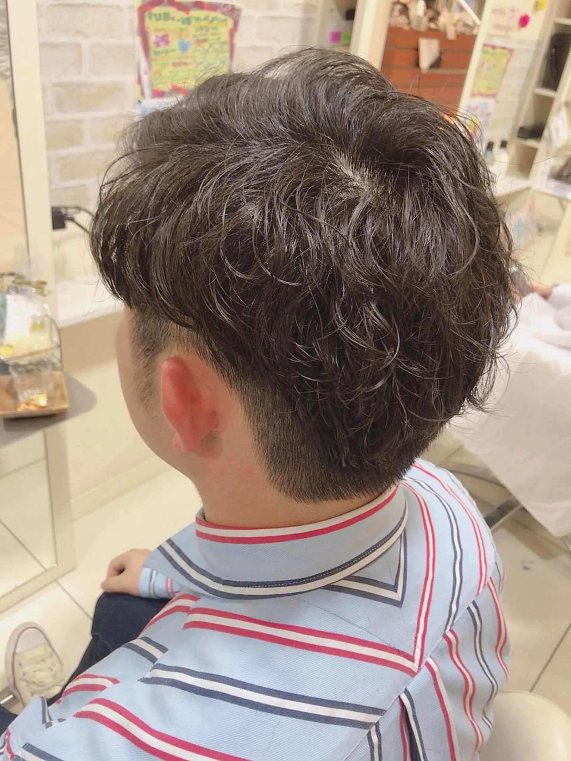 ショート パーマ メンズ メンズパーマ 西 めぐみのヘアスタイル