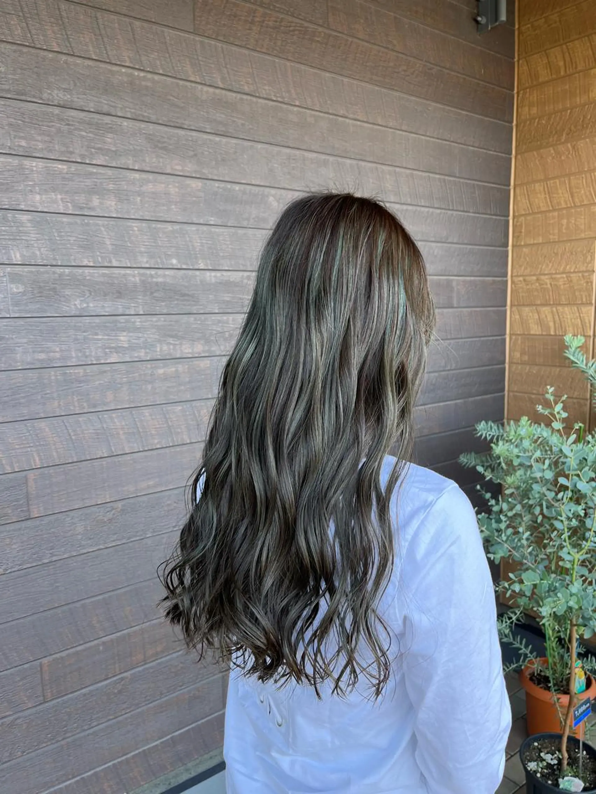 ロング カラー 太白区白髪ぼかし/ ボブカット/千葉達人のヘアスタイル