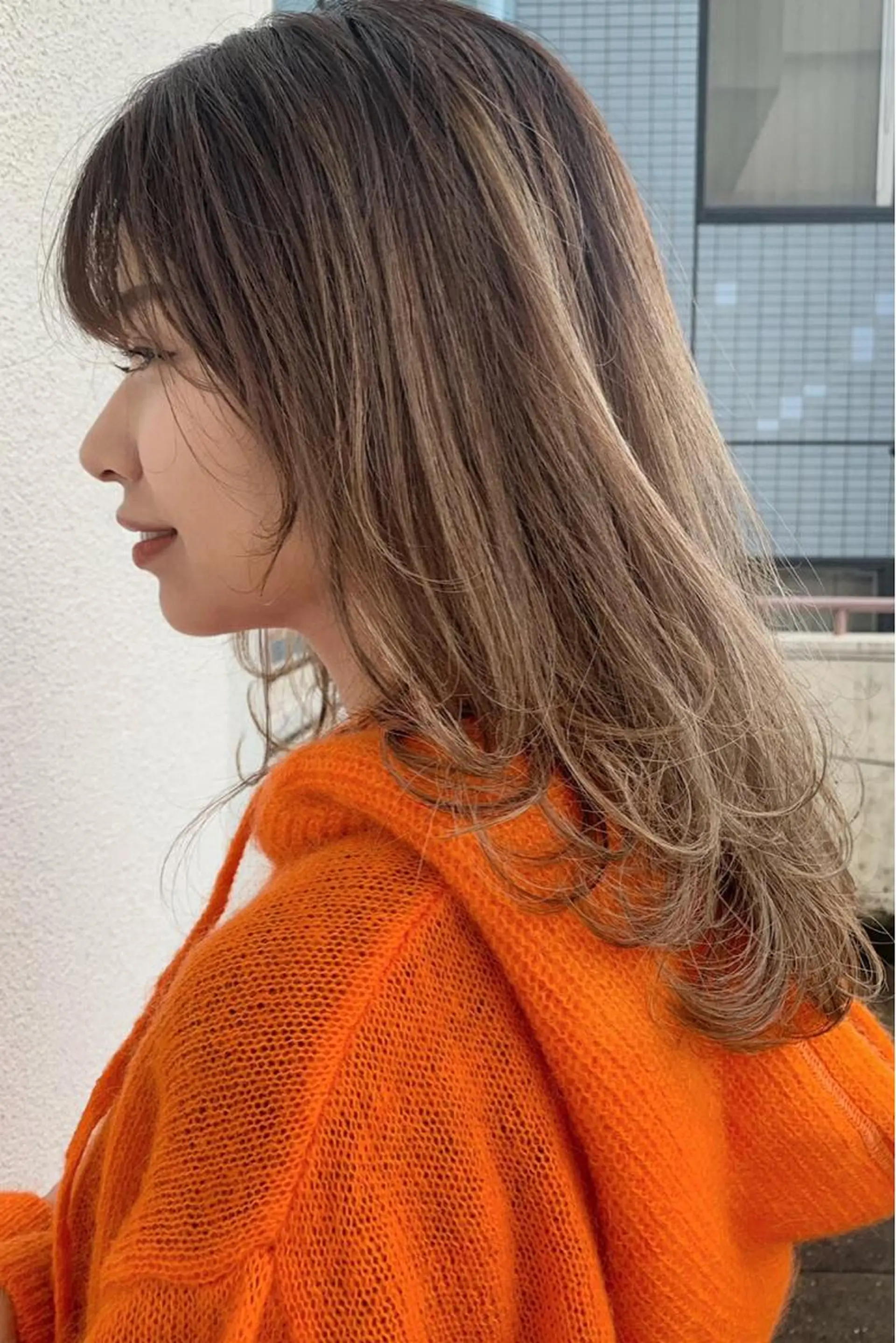 ロング カラー ベージュカラー シアーベージュ Pia hair Design Yakuin所属・Pia ツボイ ケイタのヘアスタイル