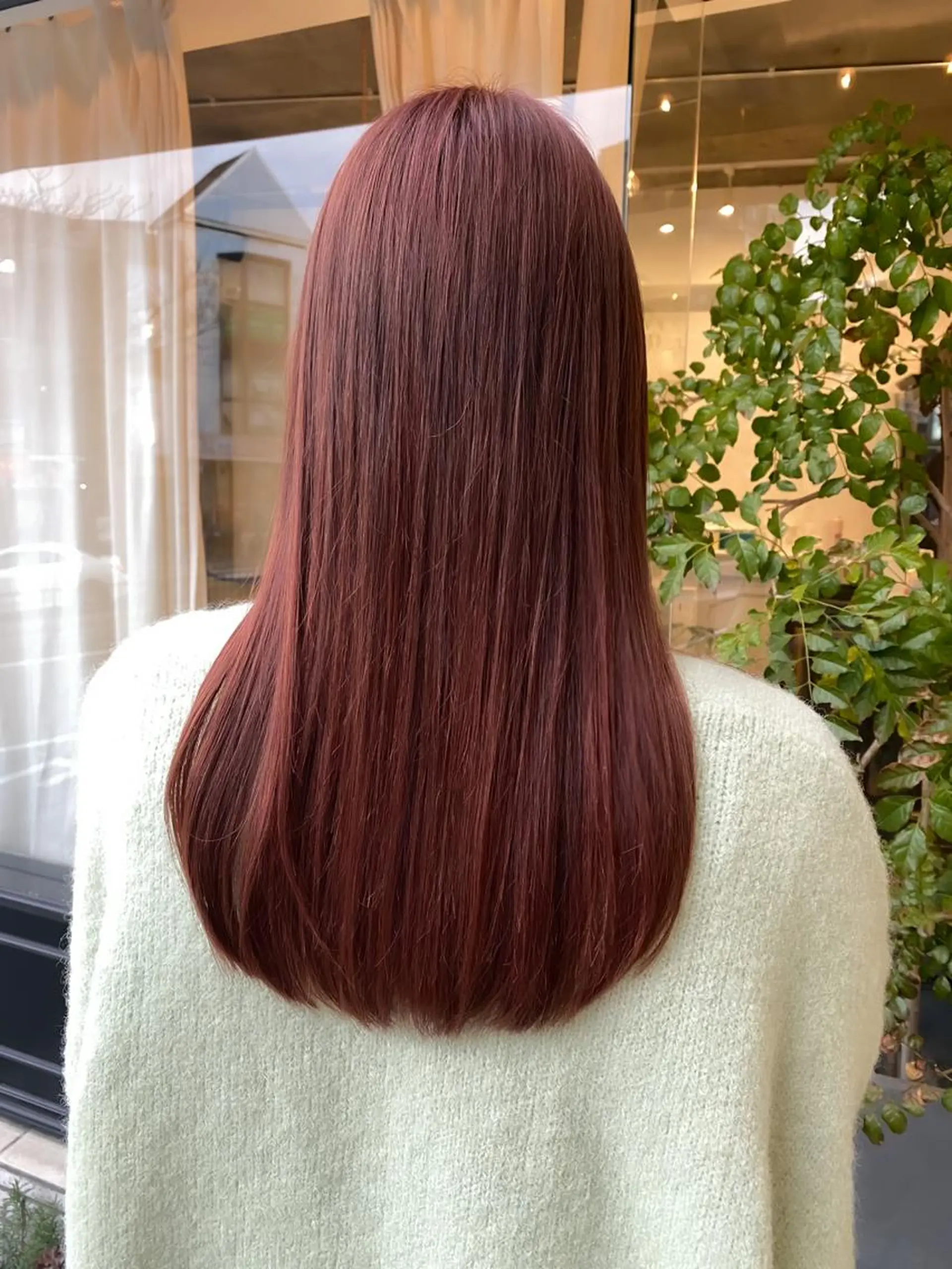 ロング カラー ブラウンカラー ピンクカラー ピンクブラウン カット ヘアカラー ducha所属・DUCHA Tomida naoのヘアスタイル