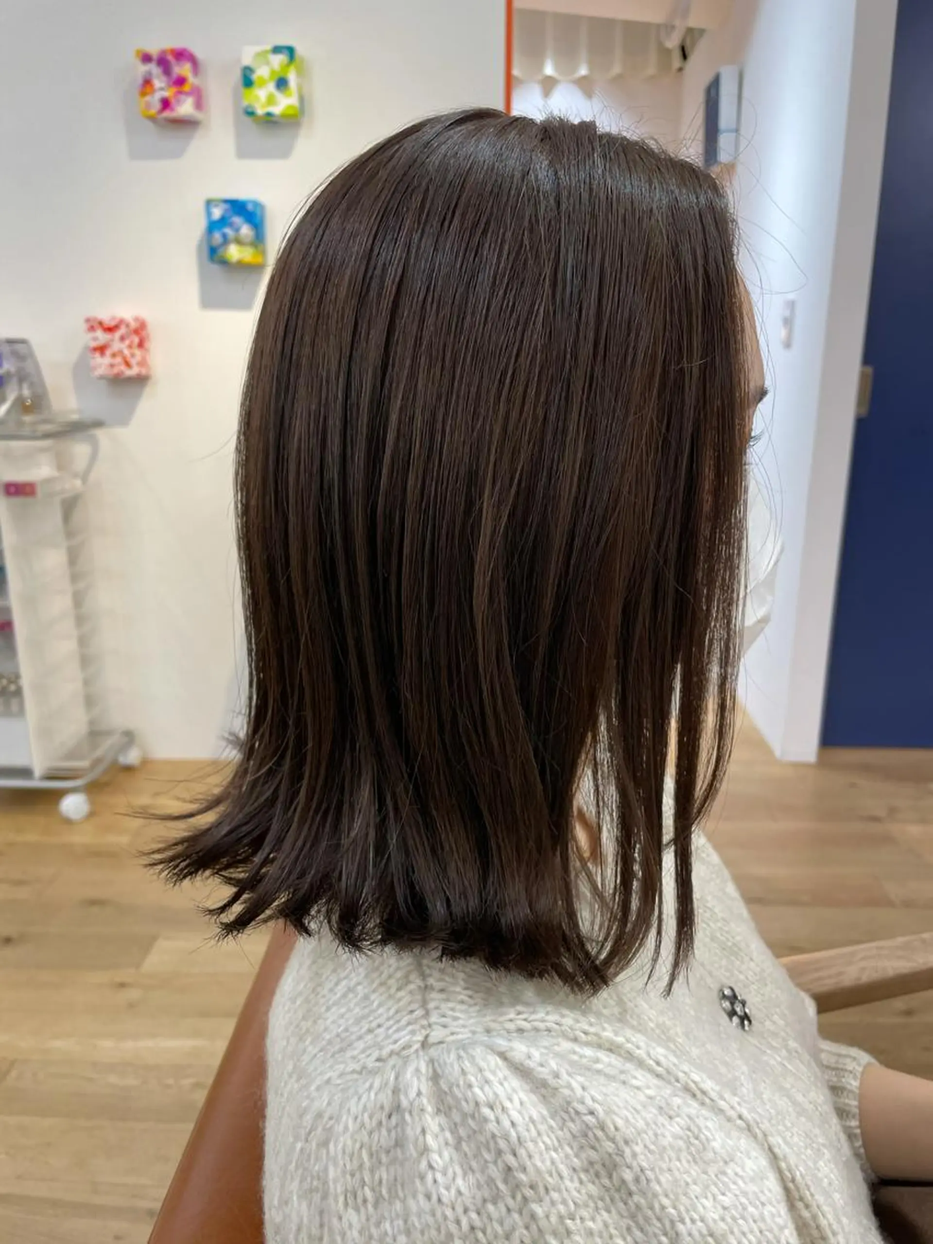 ミディアム 切りっぱなしボブ ボブ 齋藤 巧のヘアスタイル