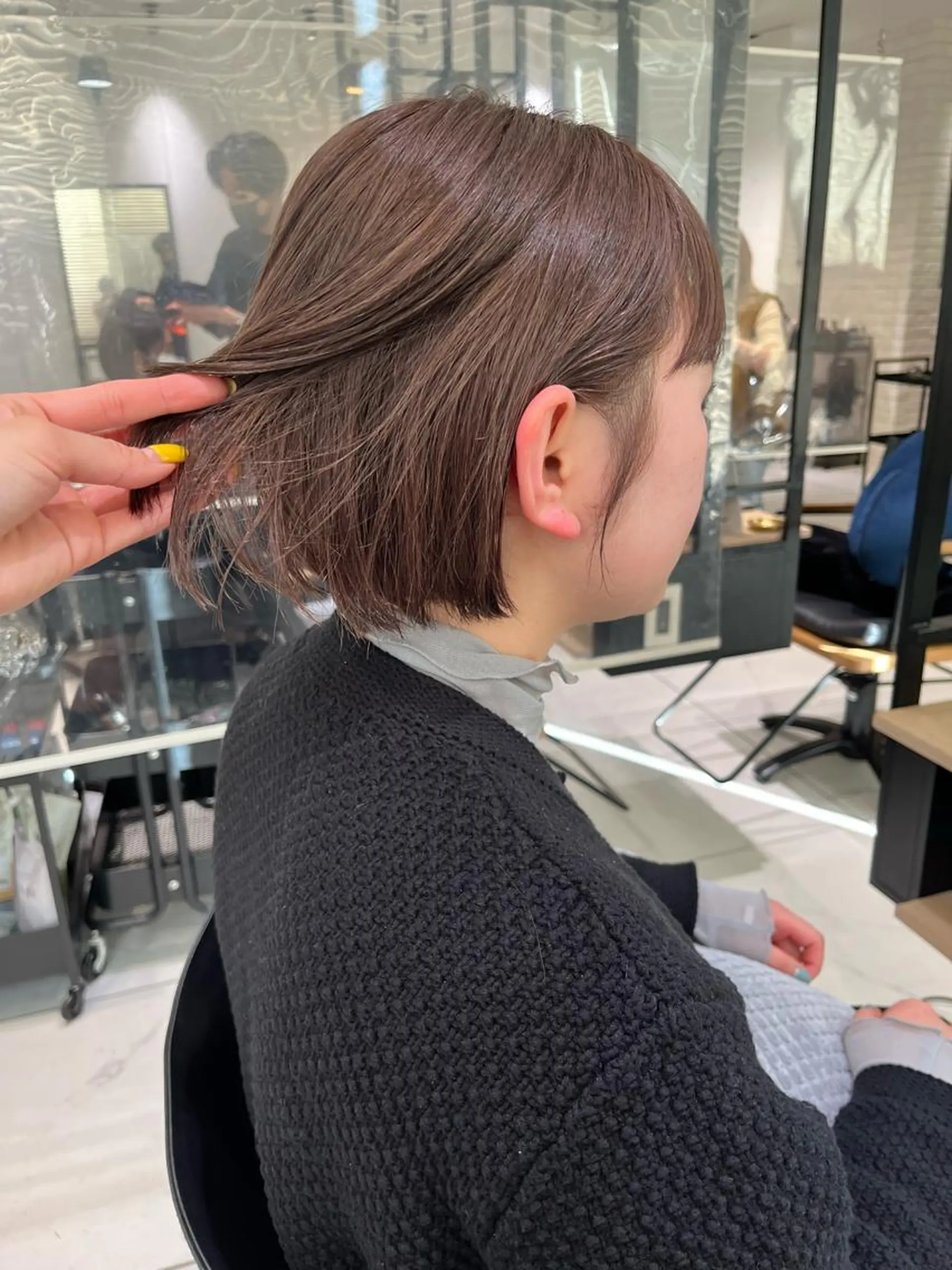 ミディアム カラー Sozo hair&make  Ginza所属・武樋 さやかのヘアスタイル