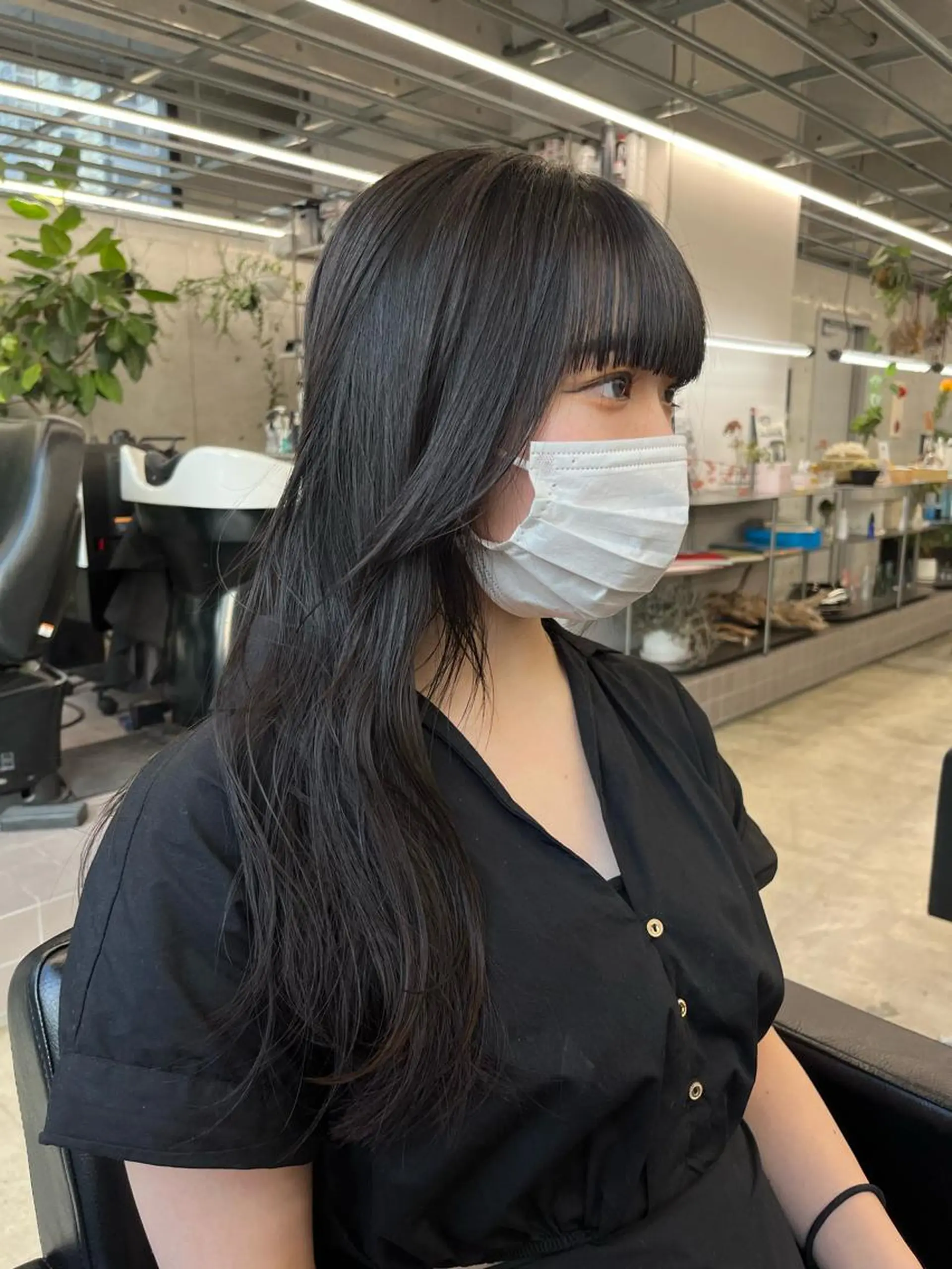 ロング カット ダブルカラー/ ケアブリーチ/クニトのヘアスタイル