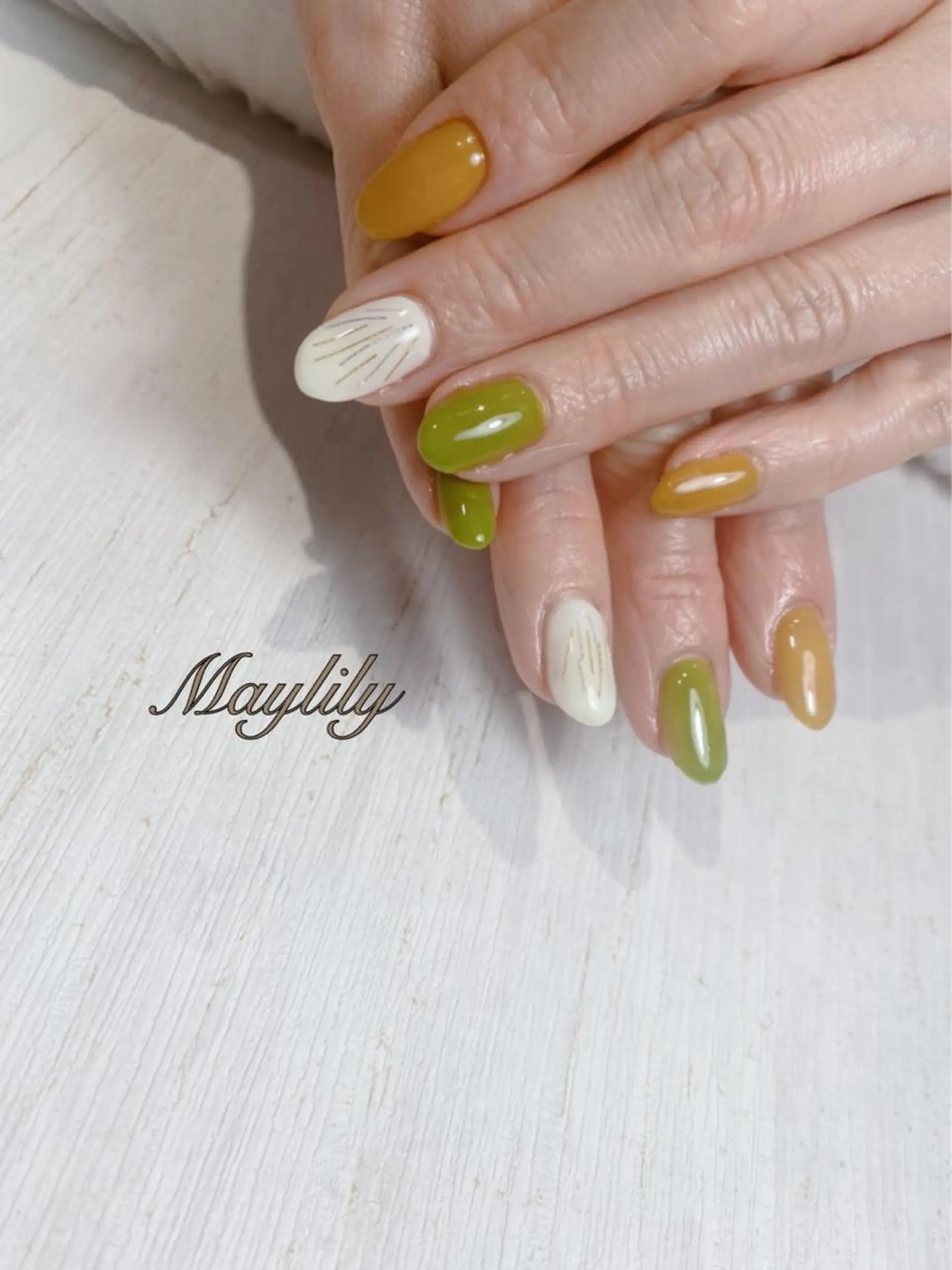 ネイル 持ち込み ハンドネイル Nail care salon Maylily所属・Nail salon Maylilyのネイルデザイン