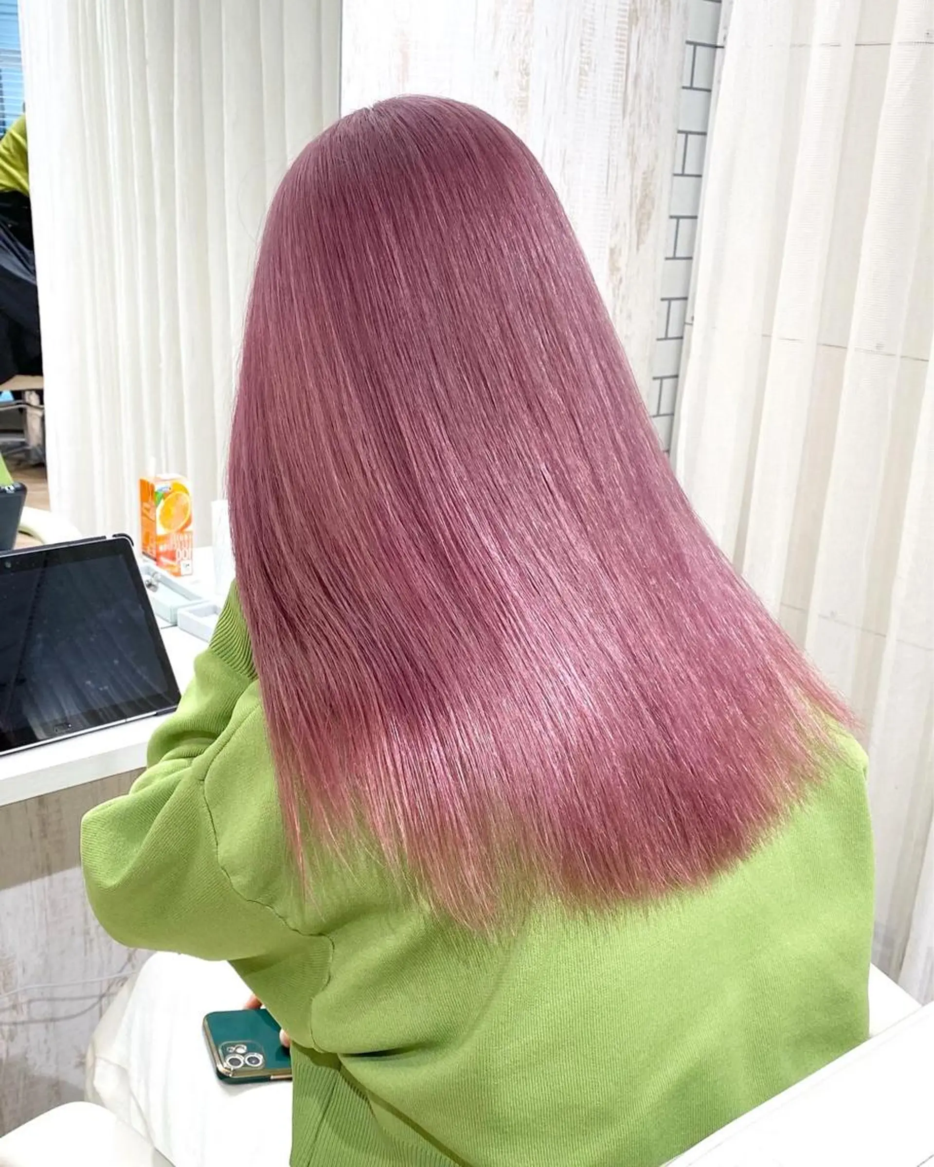 ミディアム カラー シールエクステ ブリーチ ケアブリーチ ダブルカラー ハイライトカラー  渡部 妃月のヘアスタイル