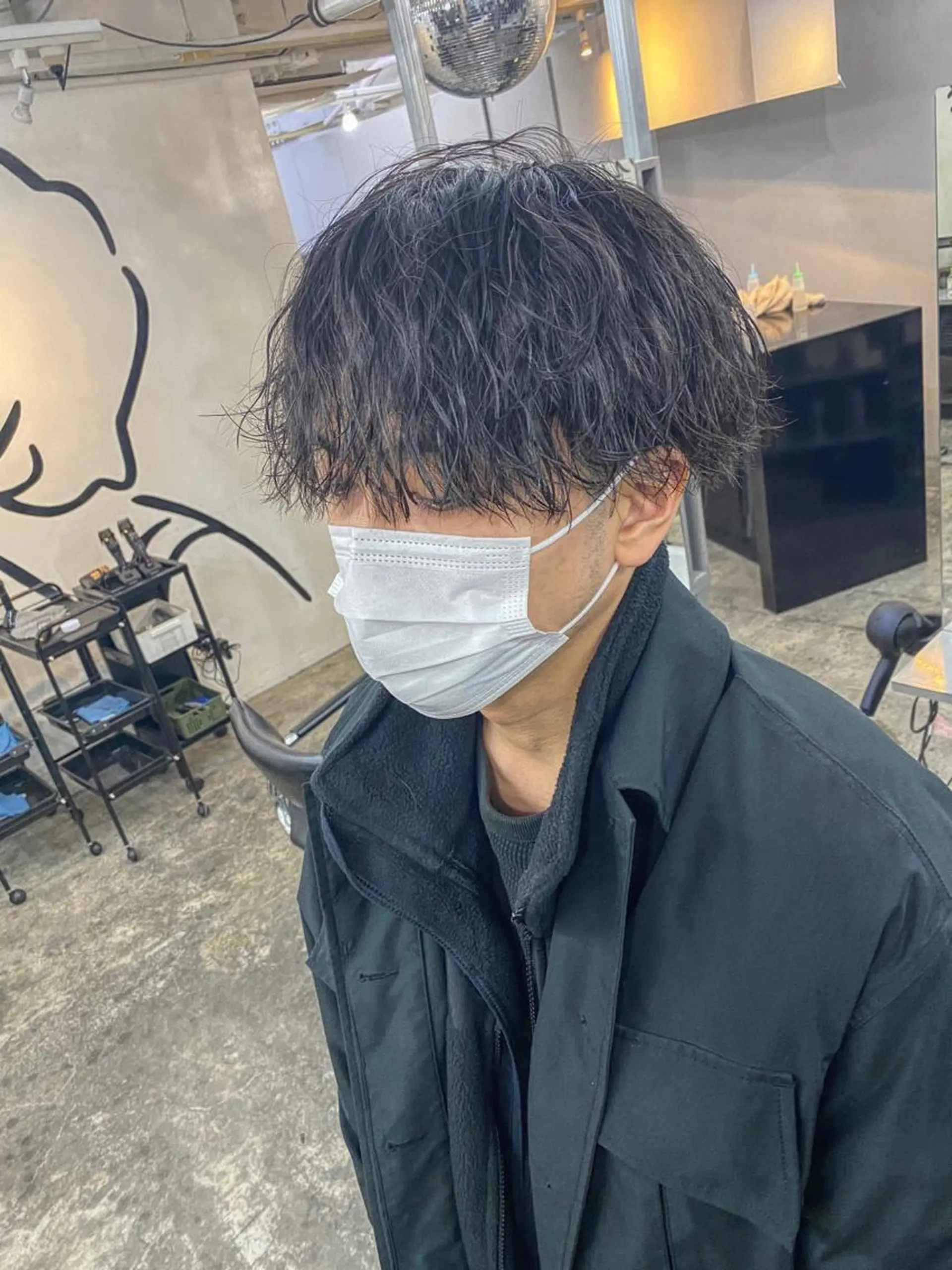 パーマ メンズ カット パーマ メンズパーマ特化💇 奥田敦哉のヘアスタイル