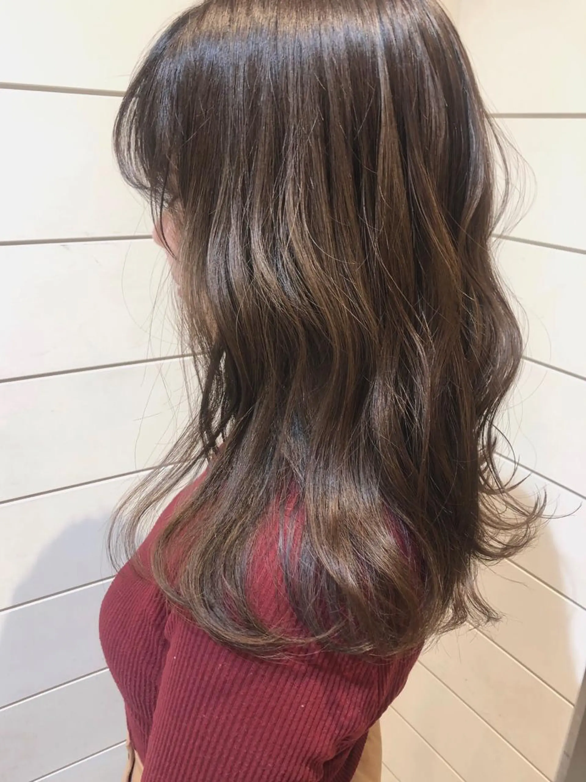 ロング カラー ベージュカラー ブラウンカラー ブラウンベージュ 赤み消し/透明感 🪽◝✩ 武者春花のヘアスタイル