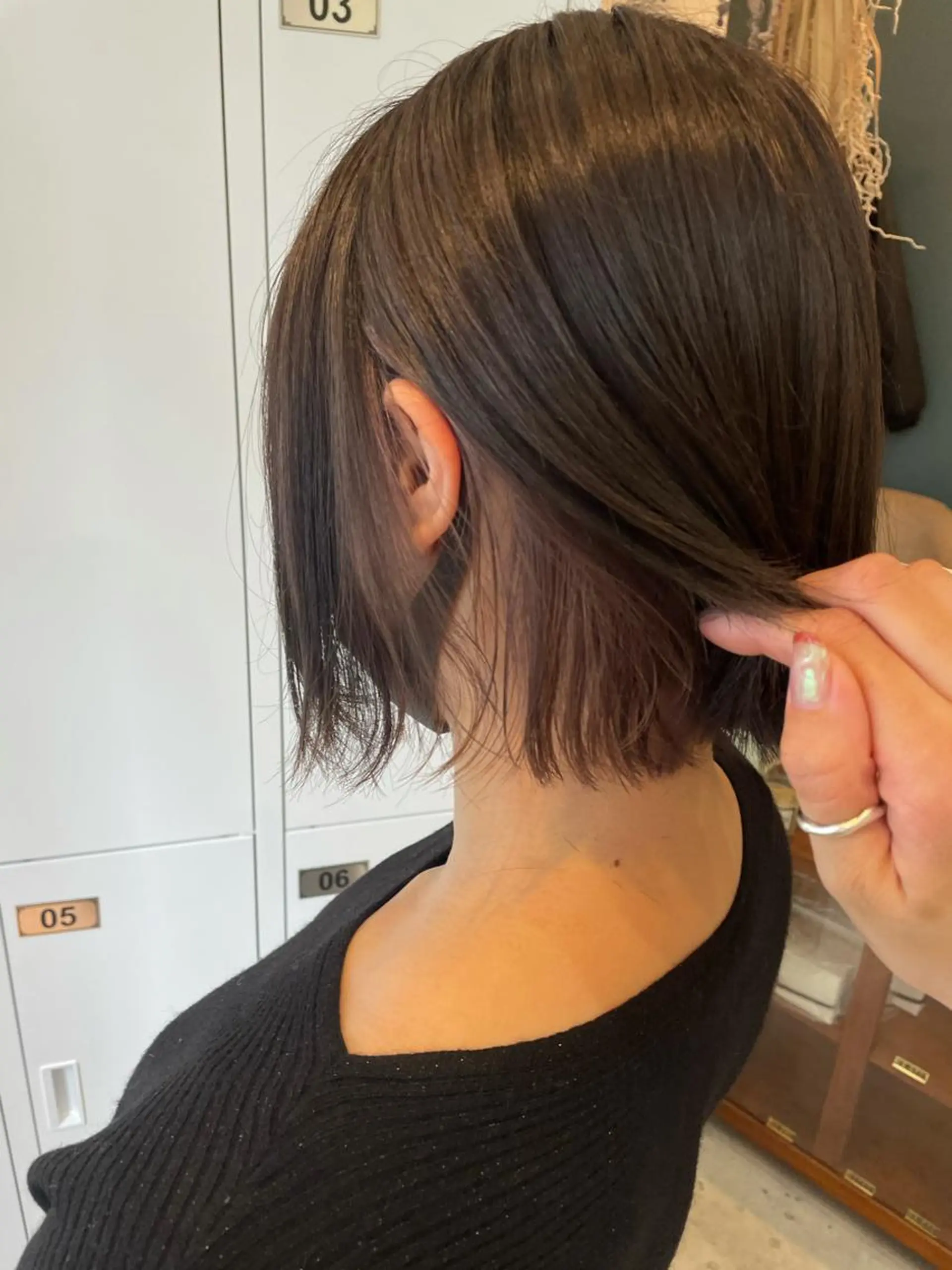 ミディアム カラー アッシュ インナーカラー ラベンダーカラー ラベンダーアッシュ 中目黒🌼 🌼ハナのヘアスタイル