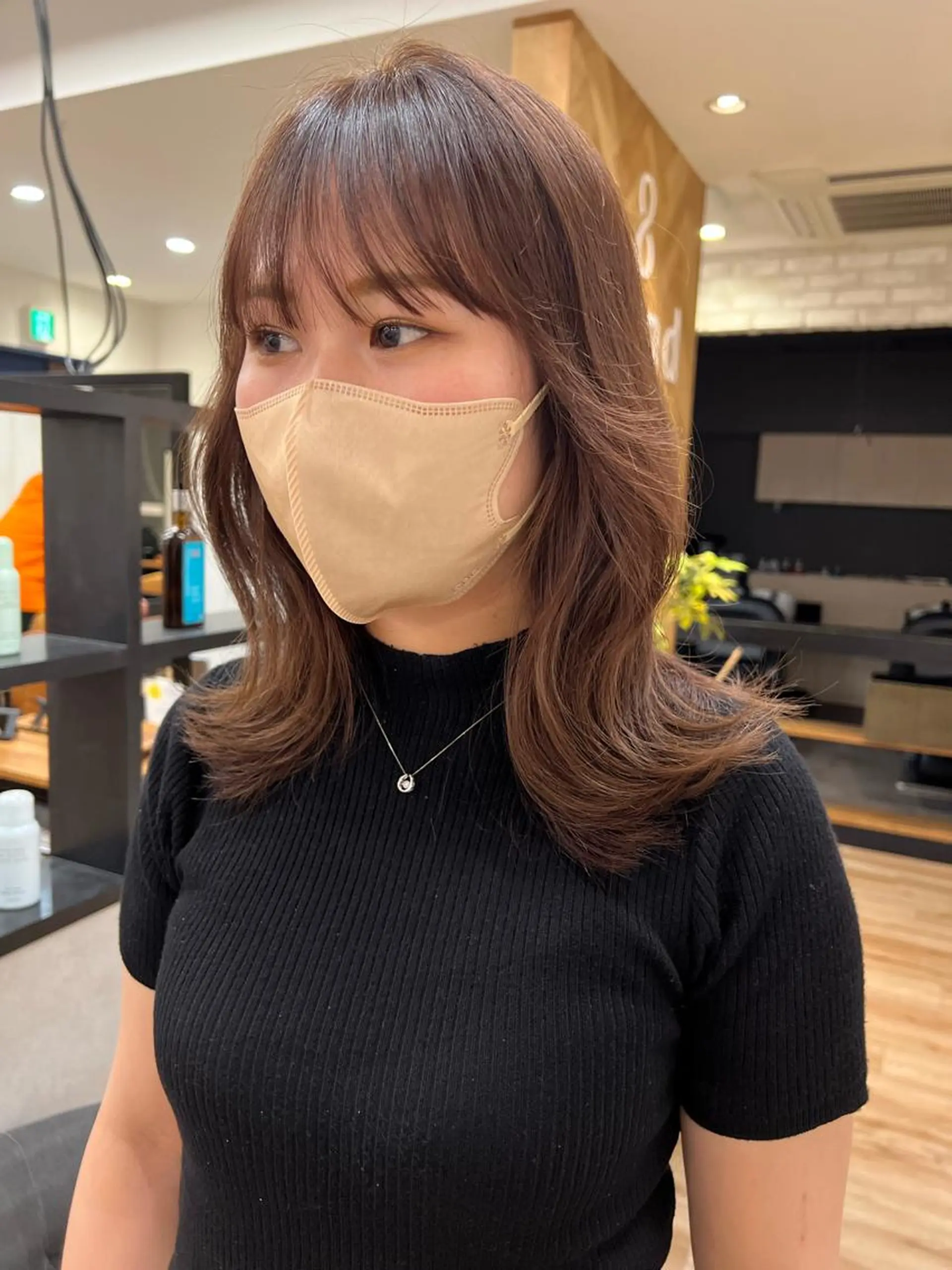 セミロング カラー ベージュカラー ショコラベージュ sand yokohama所属・✨️今だけ無料✨️ 鶴田みなみのヘアスタイル