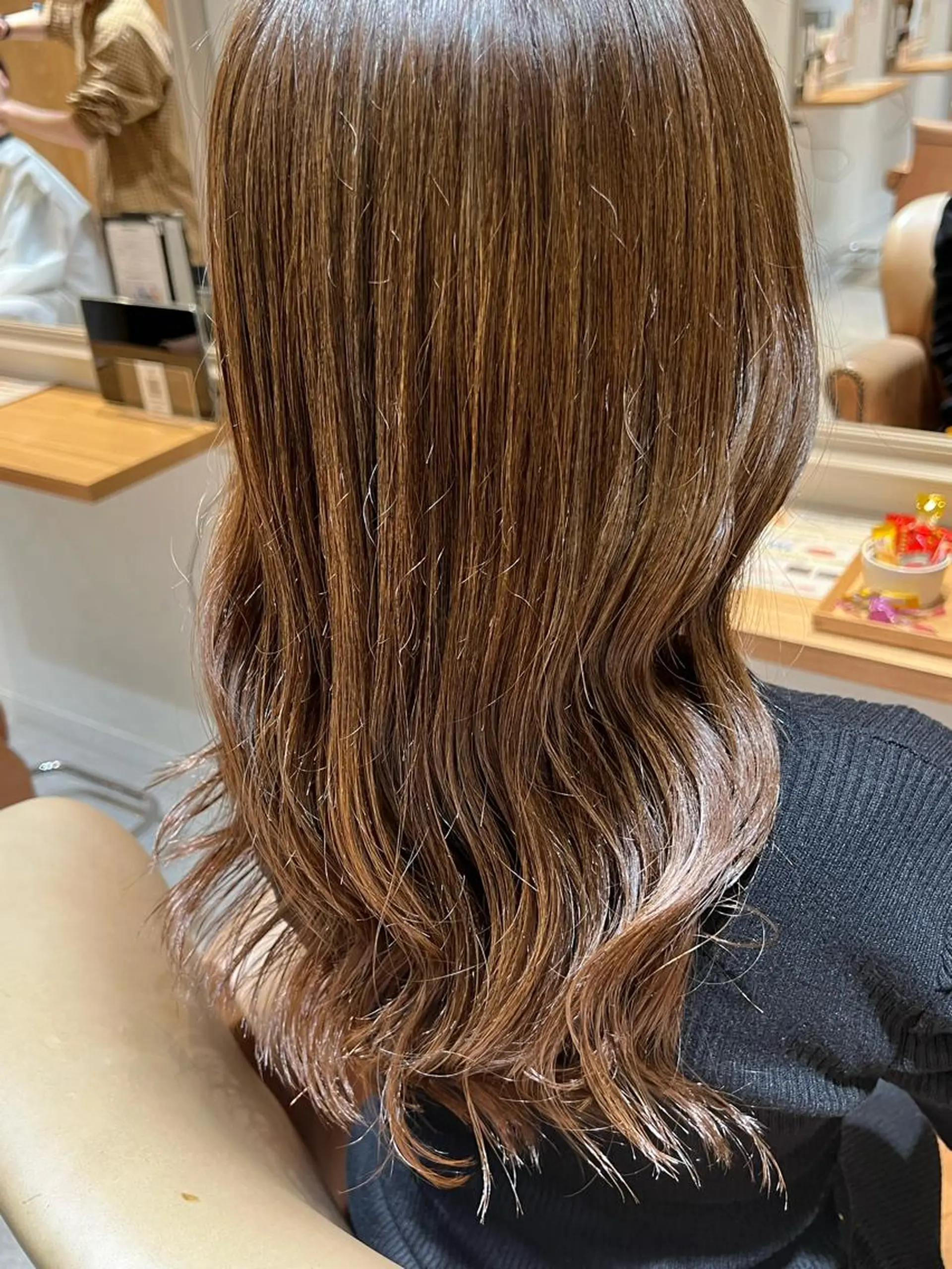 ロング カラー 大河原 美優のヘアスタイル