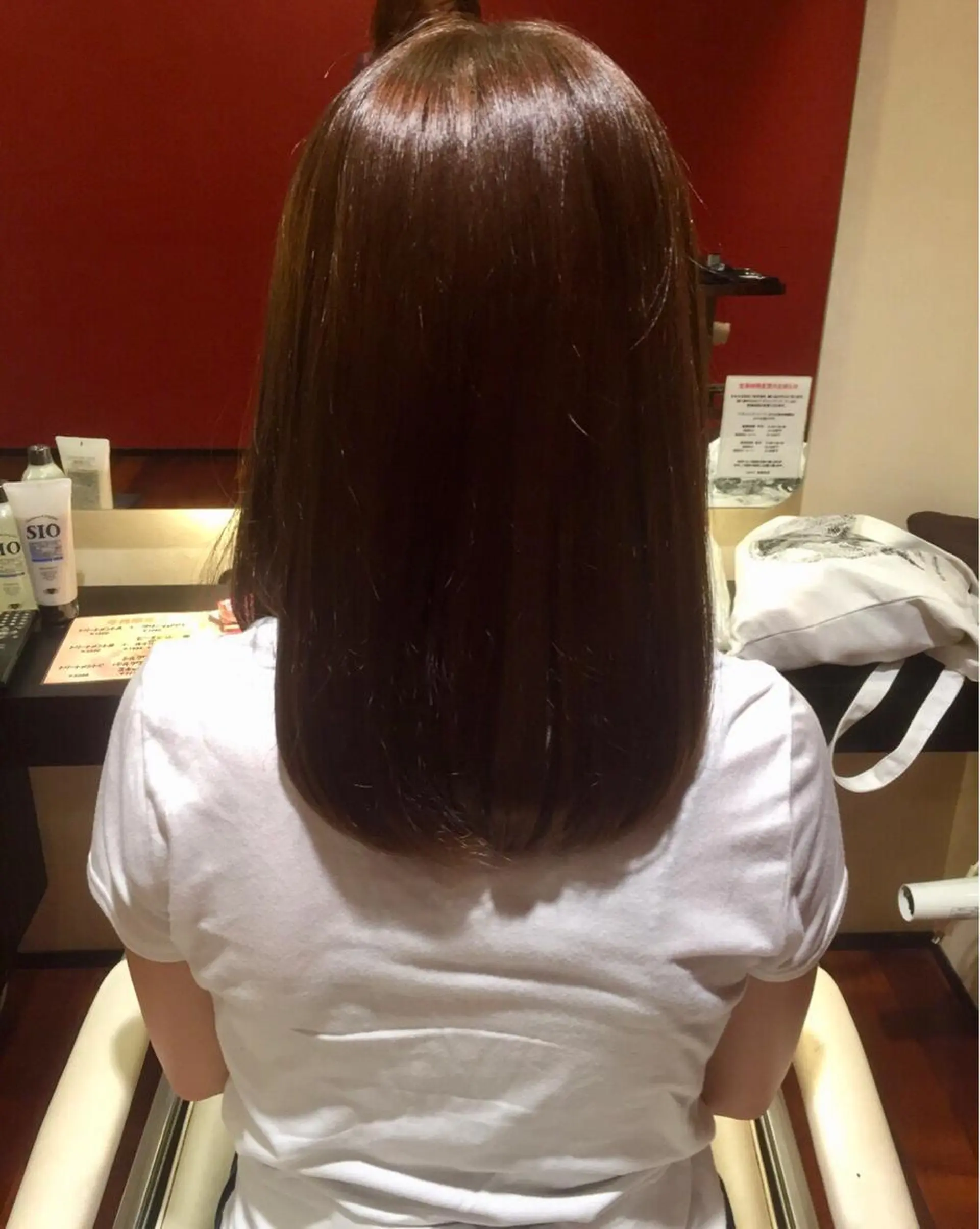 セミロング カラー アッシュ アッシュブラウン ブラウンカラー Renatus店長 金子裕美のヘアスタイル