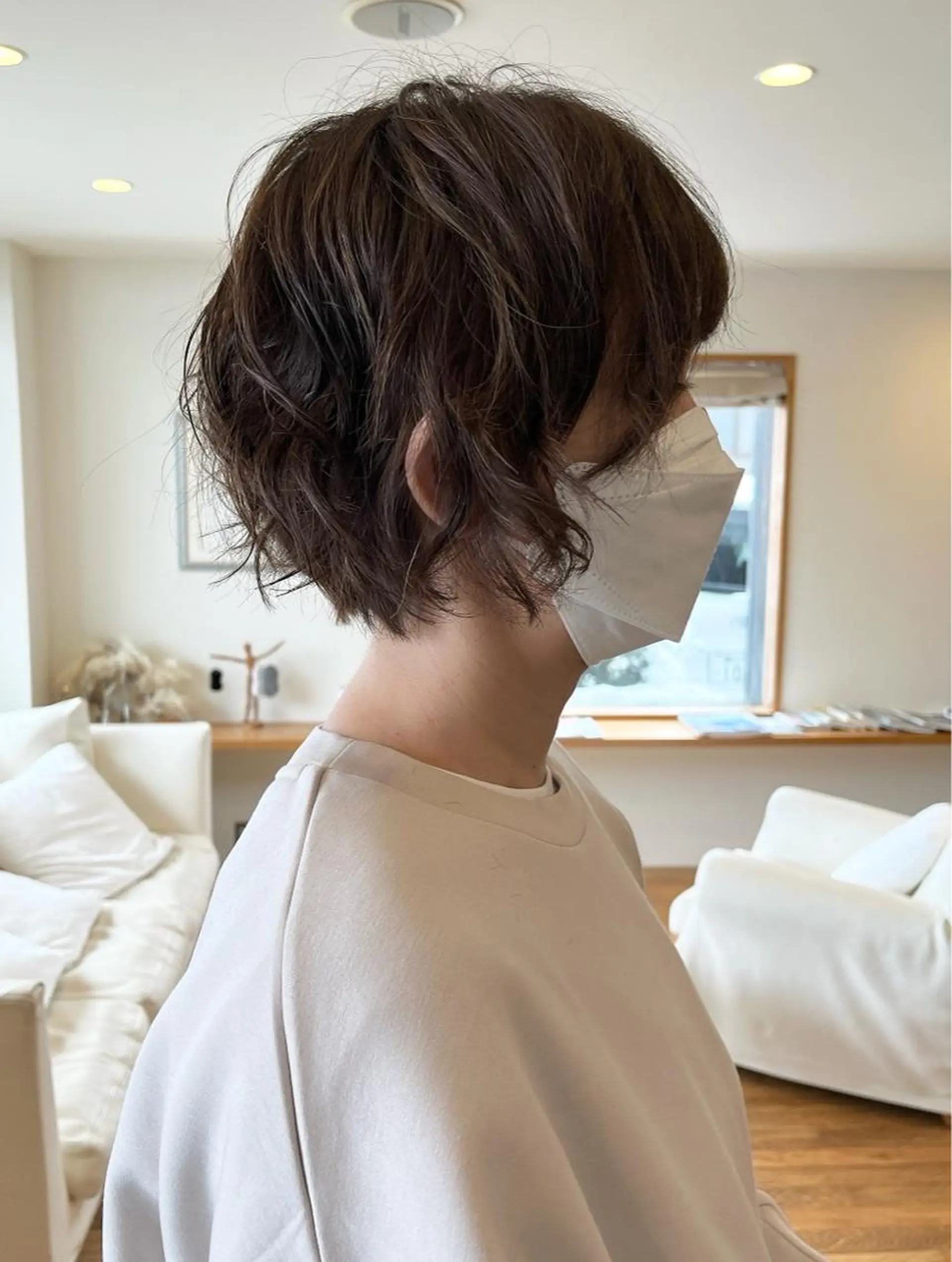 ショート パーマ パーマ 永井 亜実のヘアスタイル