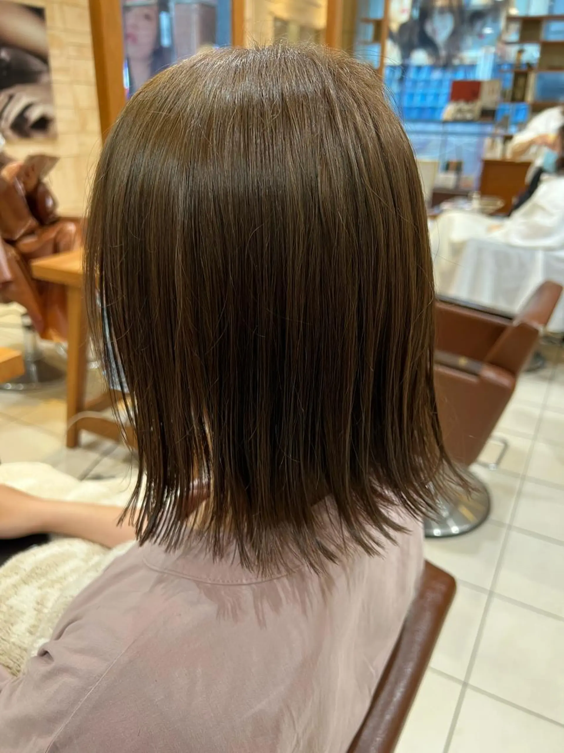 ミディアム カラー ボブ 川崎レイヤーカット /江口真正のヘアスタイル