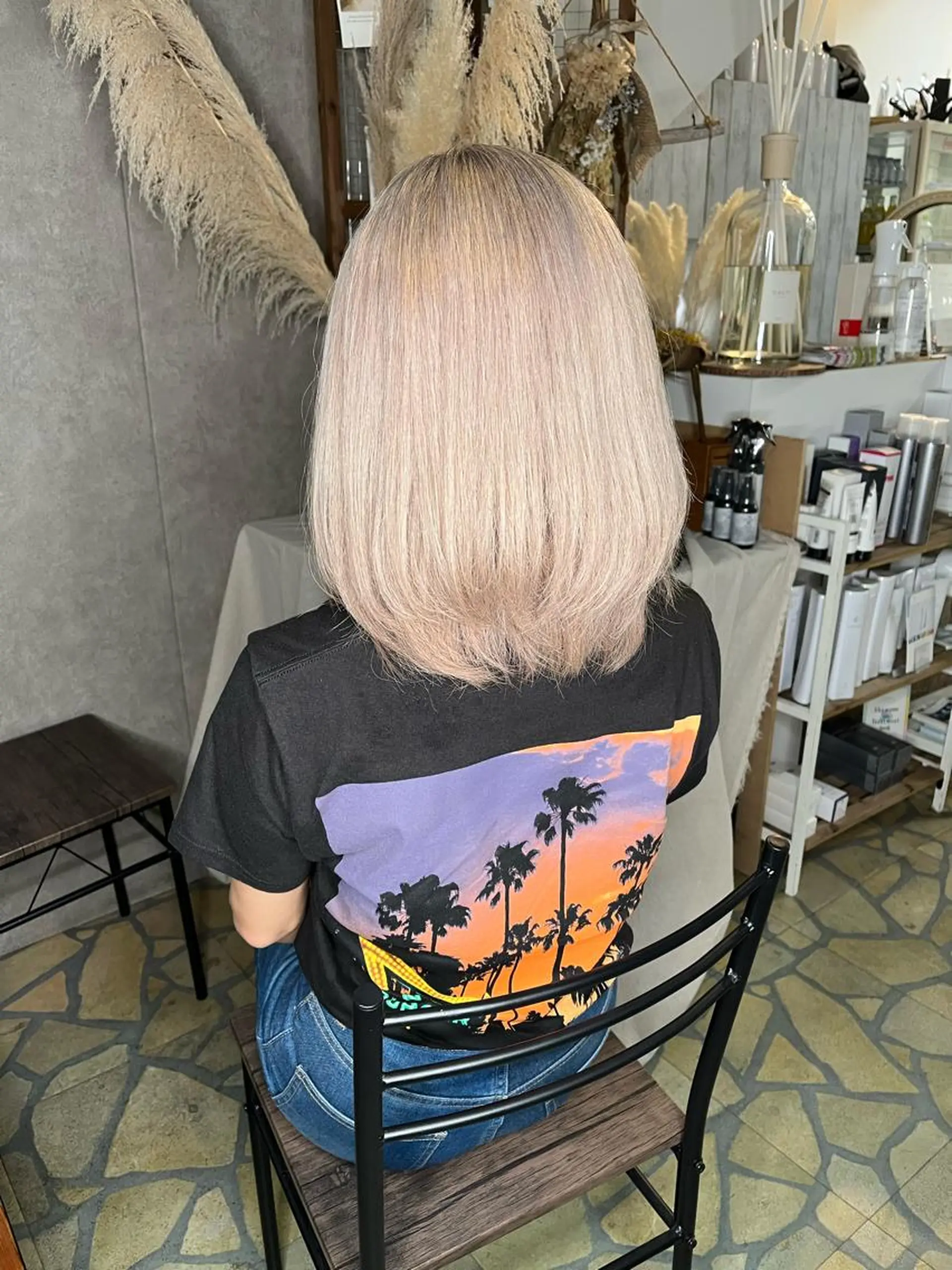 ミディアム ヘアカラー トリートメント エクステ・髪質改善・ ブリーチ・吉田大介のヘアスタイル