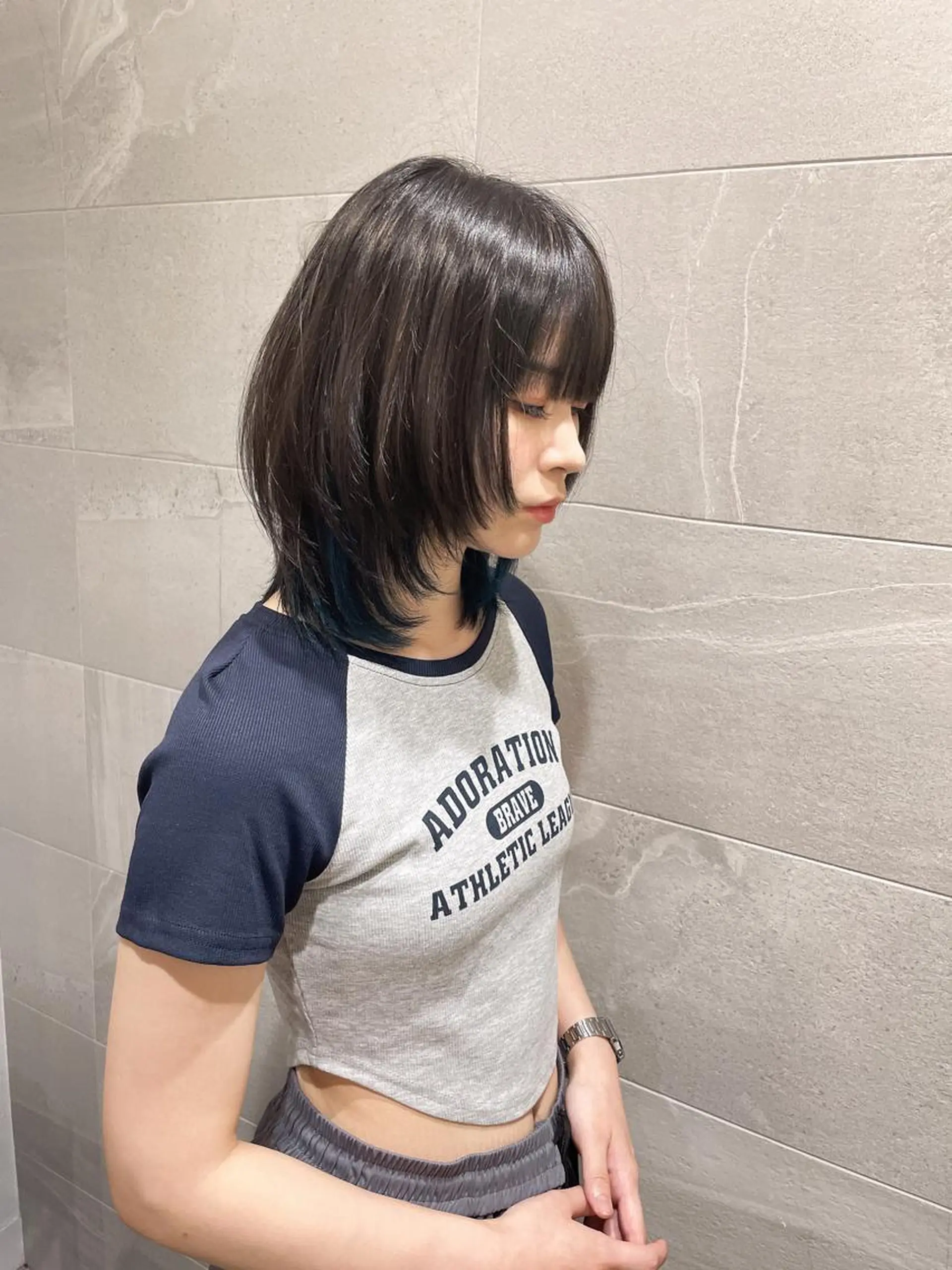 ミディアム ウルフカット カット ヘアカラー ガレリアエレガンテ栄店所属・ウルフカット/ ハッシュカット/山路のヘアスタイル