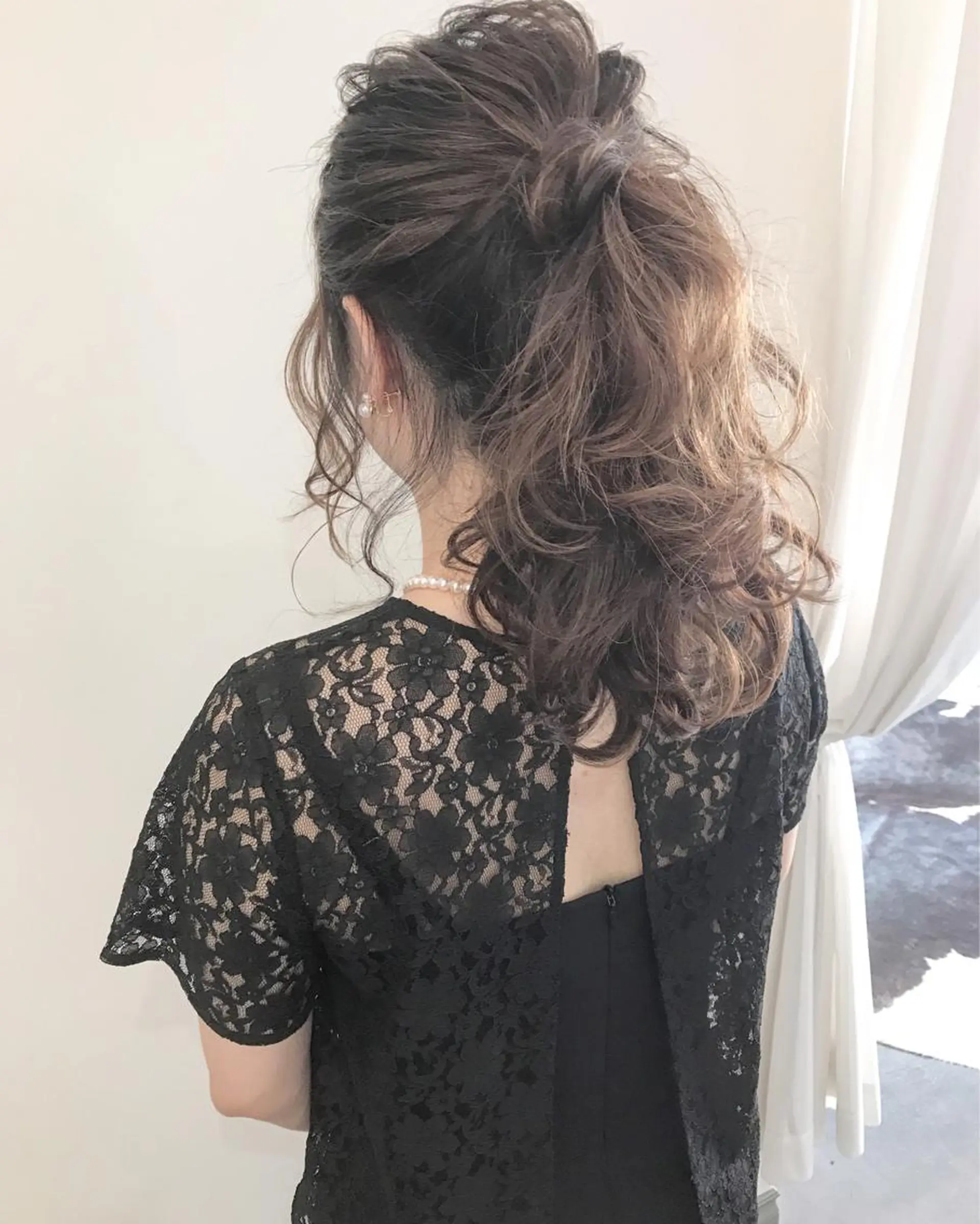 セミロング カラー ヘアアレンジ アッシュ グラデーションカラー ハイライトカラー ハイライト おくれ毛 Mariana/ 鶴原-ハイライトのヘアスタイル