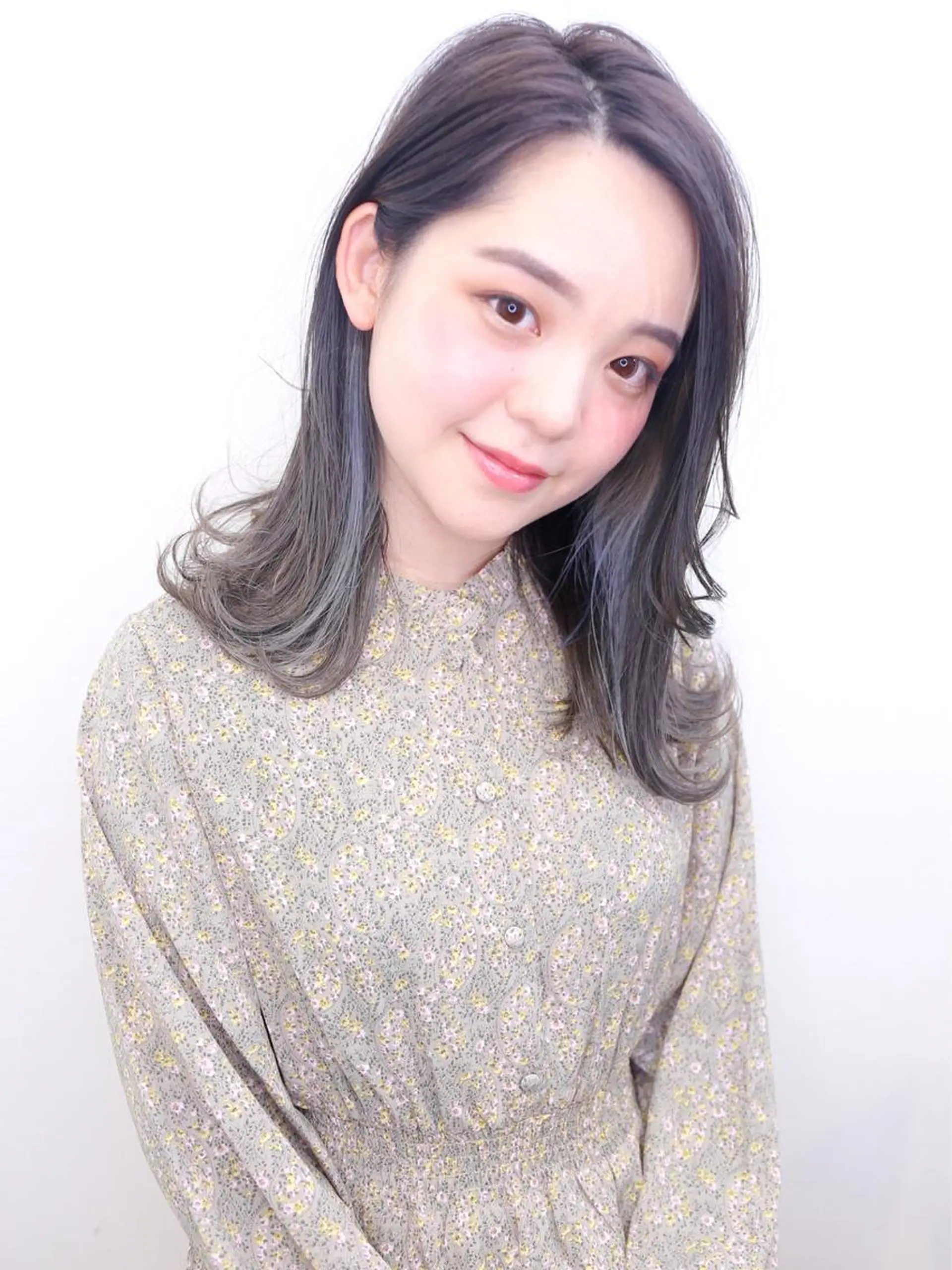 セミロング カラー ヘアカラー トリートメント メンズヘア特化 崎田 成人のヘアスタイル