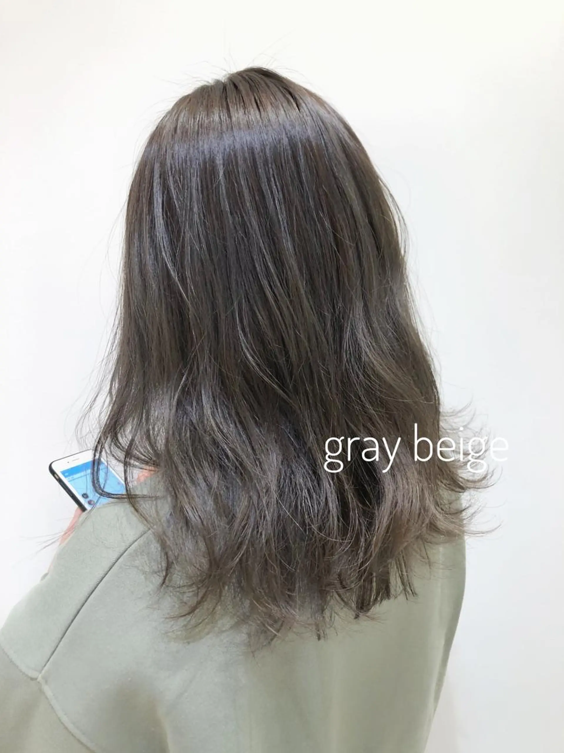 ミディアム カラー ベージュカラー oggi +KENJE所属・大平 美沙のヘアスタイル