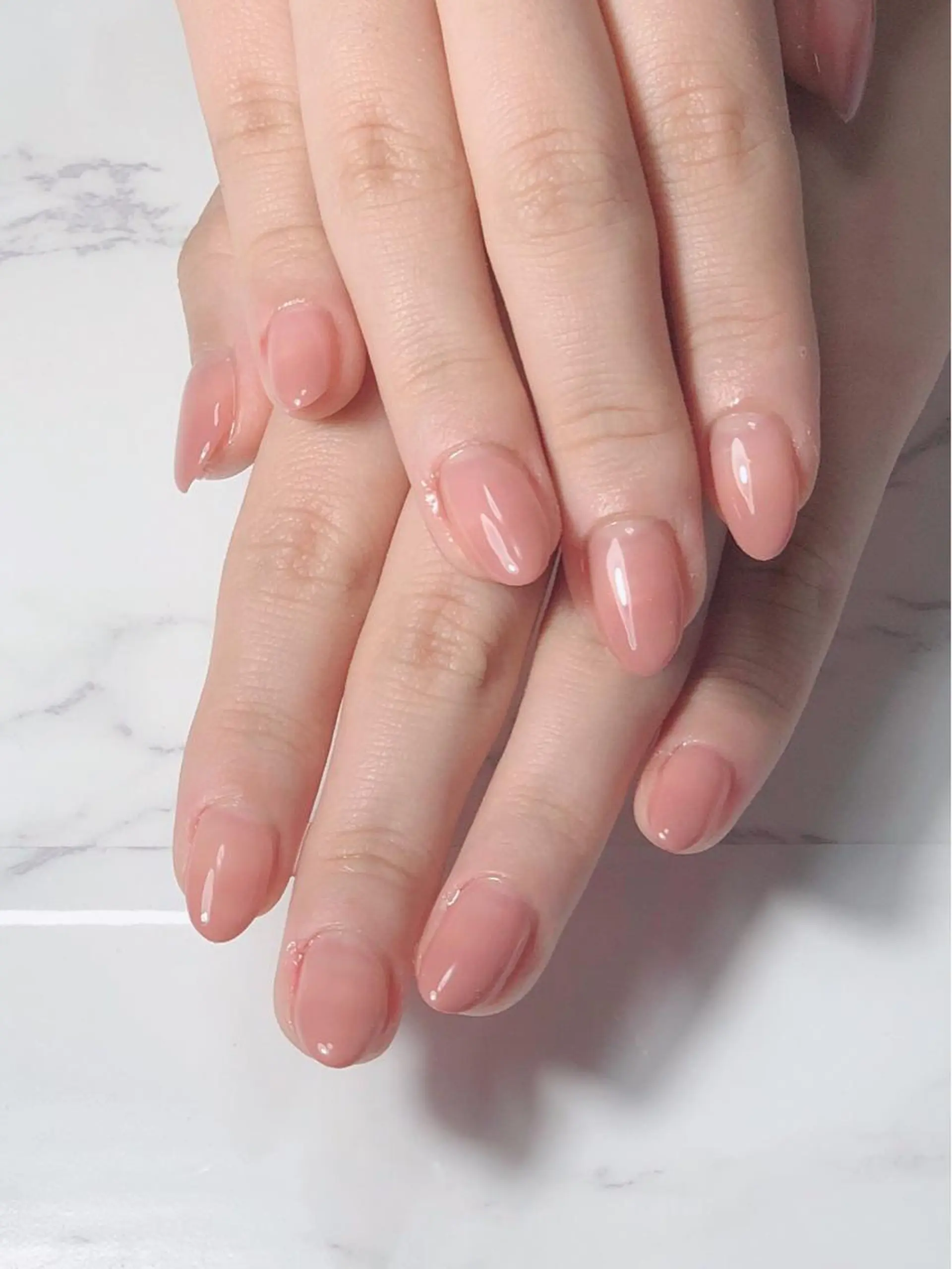 ネイル チークネイル ジェルネイル グラデーション オフィスネイル ワンカラーネイル 辻野 和枝のネイルデザイン