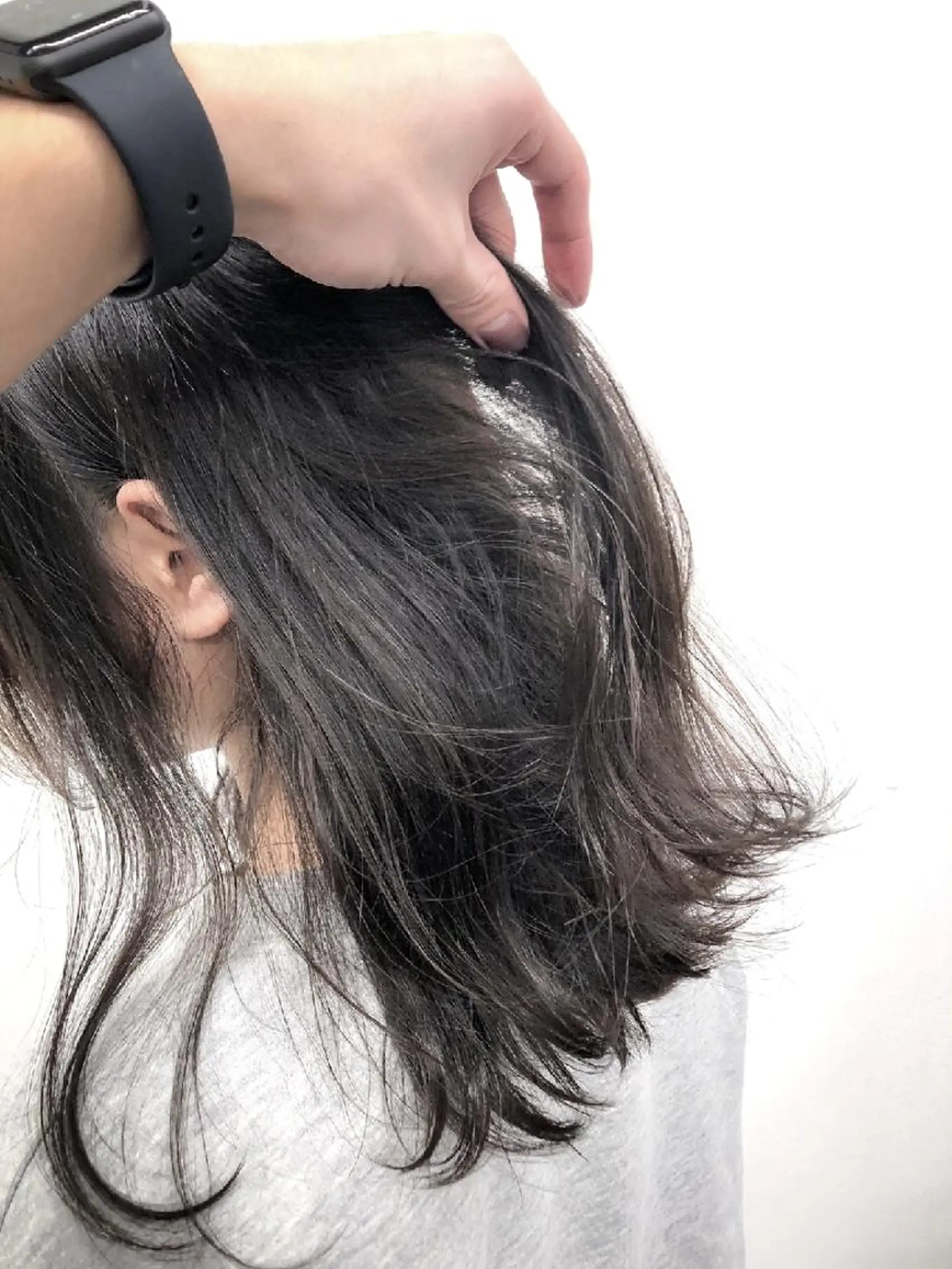 セミロング カラー 🤍💕ブリーチカラ ーAyaka💕🤍のヘアスタイル