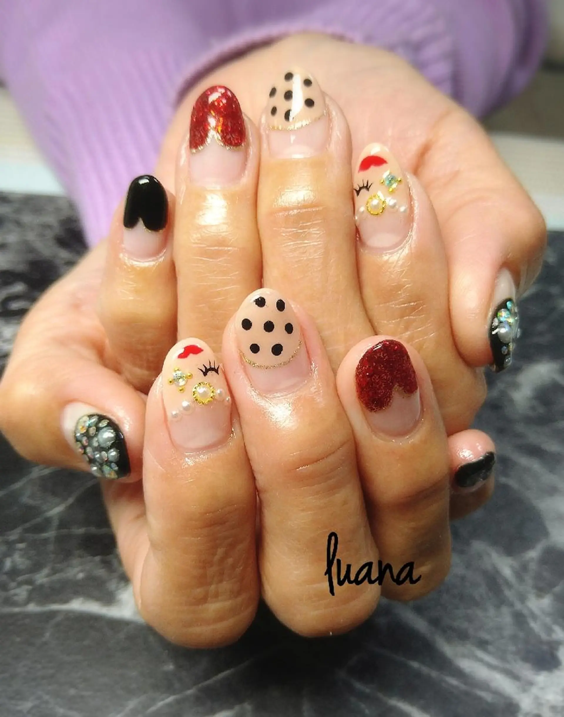 ネイル ハンドネイル LUANA  TAKAHASHIのネイルデザイン